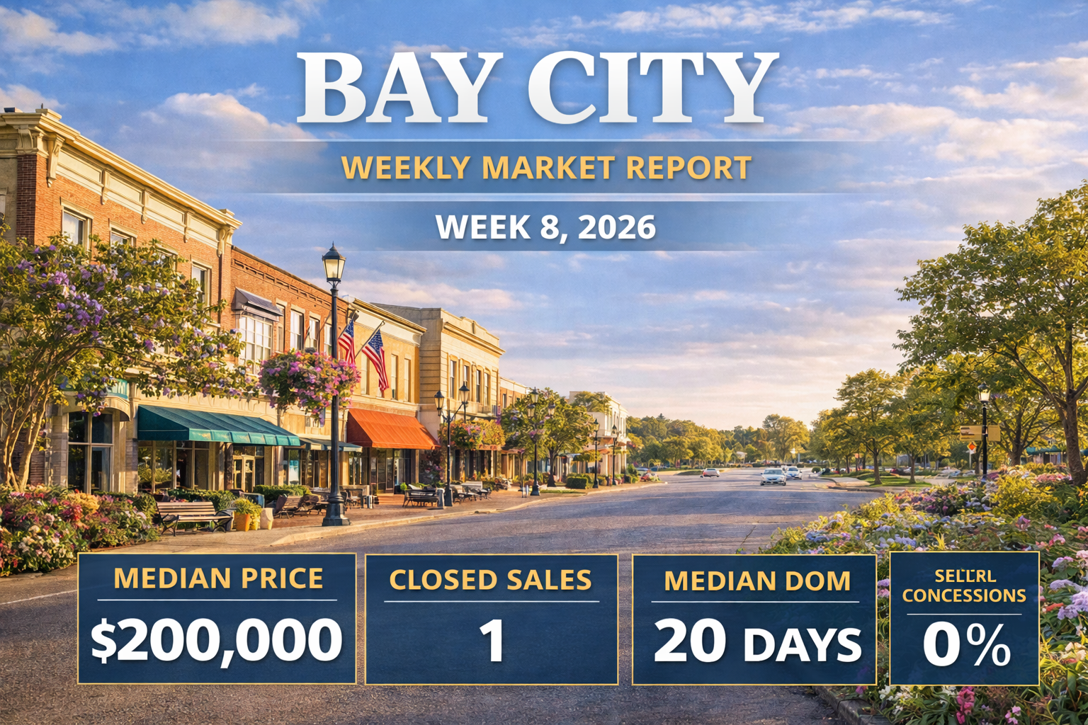Weekly Housing Market Report – Bay City – Week 8 February 16, 2026 – February 22, 2026