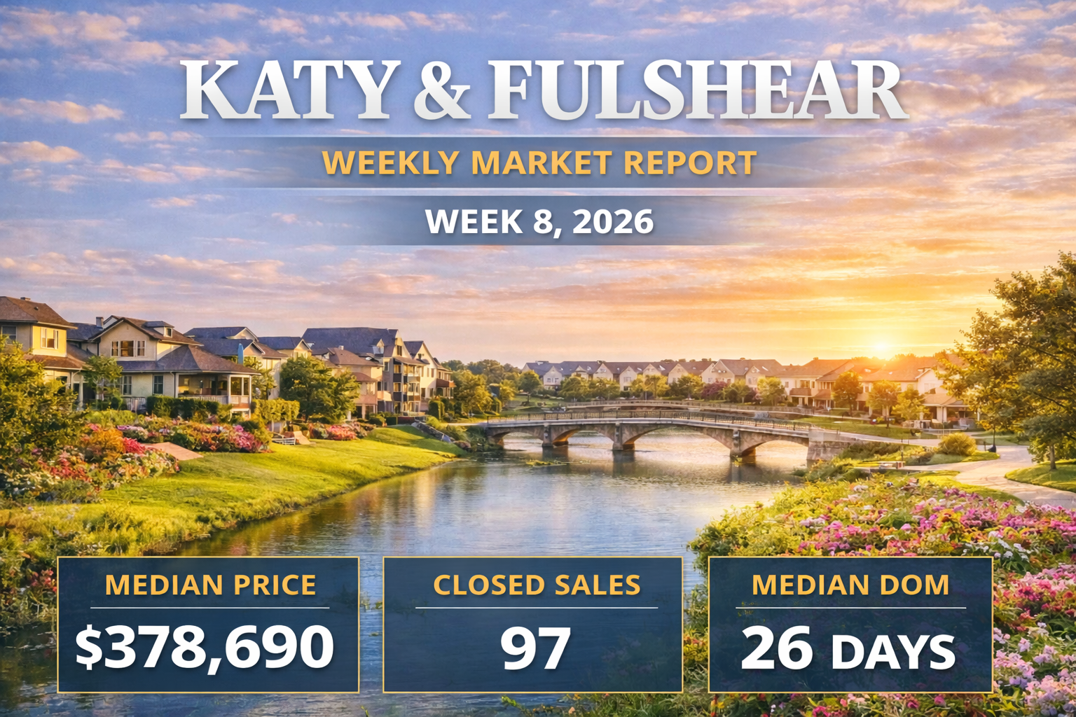 Weekly Housing Market Report – Katy &amp; Fulshear – Week 8 February 16, 2026 – February 22, 2026