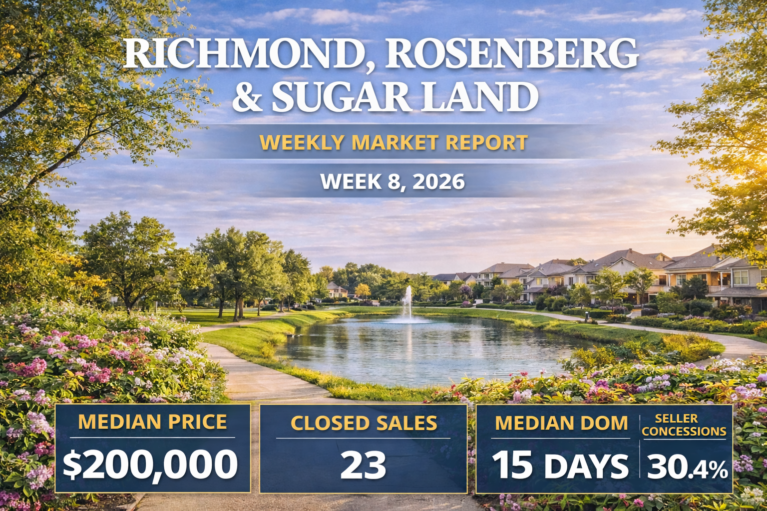 Weekly Housing Market Report – Richmond, Rosenberg &amp; Sugar Land – Week 8 February 16, 2026 – February 22, 2026