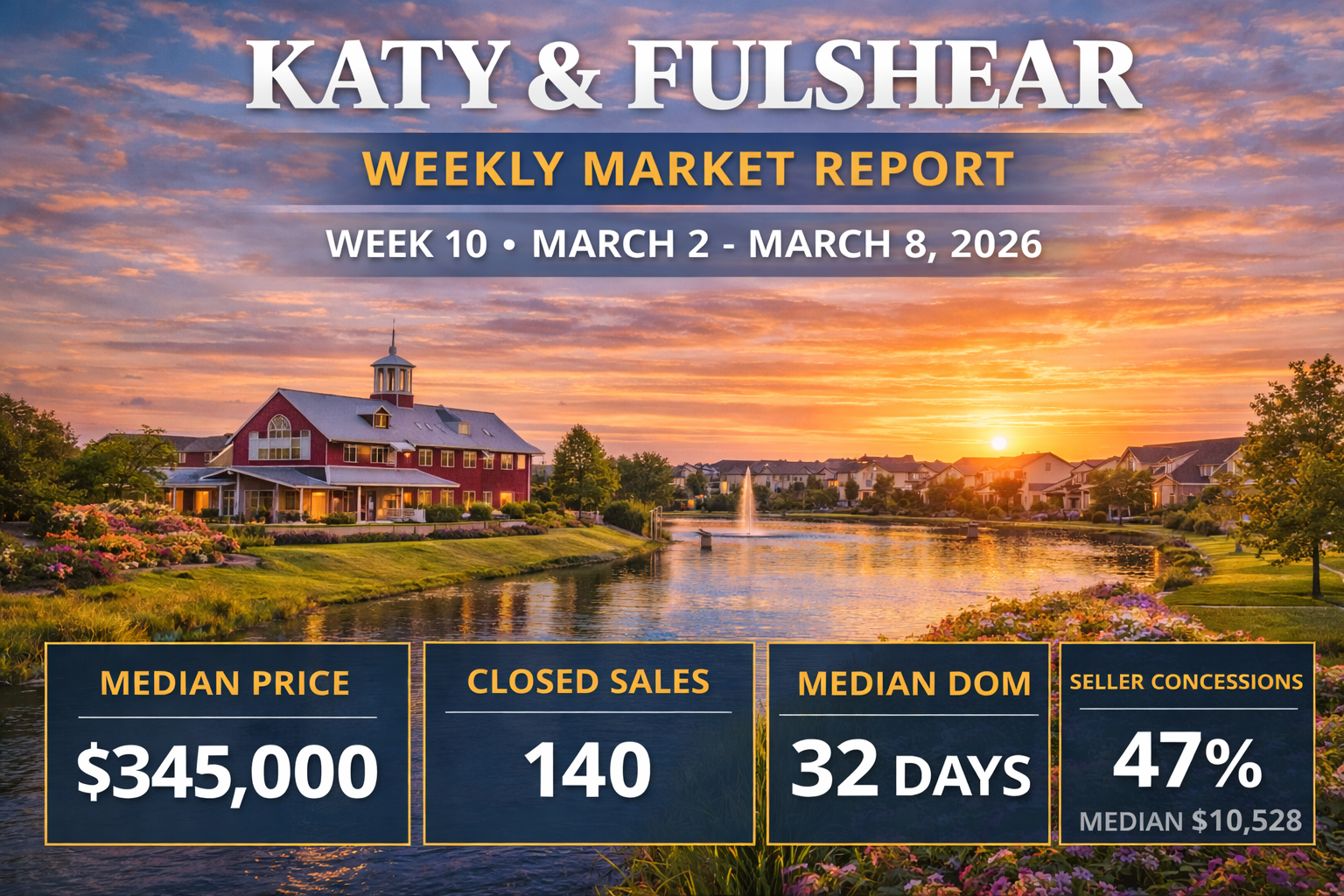Weekly Housing Market Report – Katy &amp; Fulshear – Week 10 March 2, 2026 – March 8, 2026