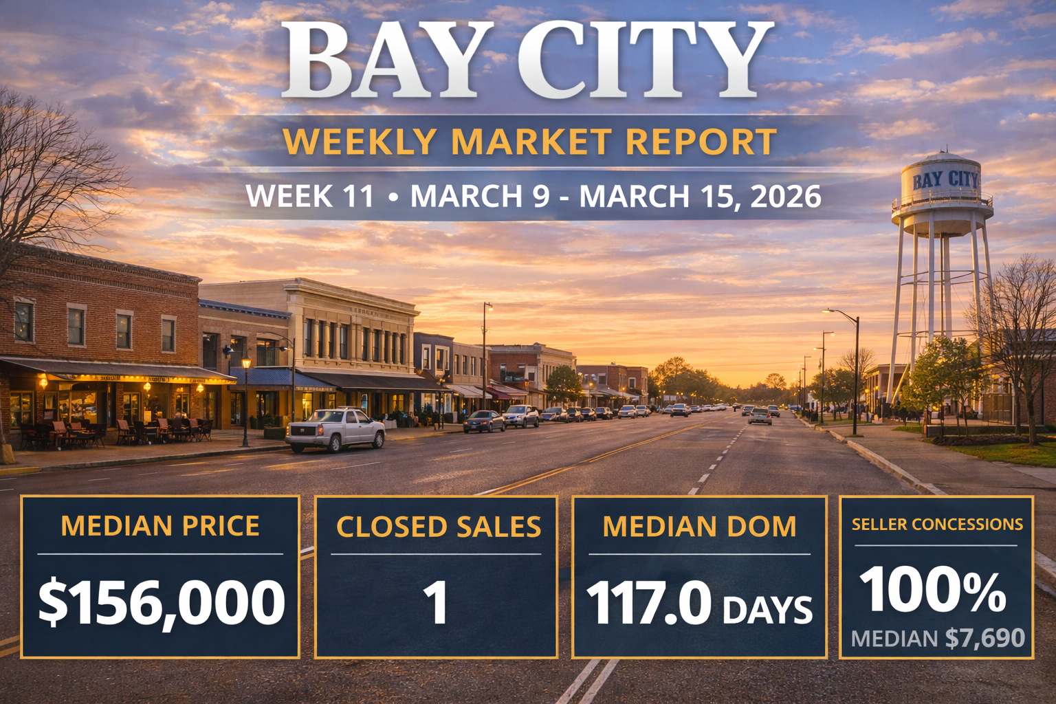 Weekly Housing Market Report – Bay City – Week 11 March 9, 2026 – March 15, 2026