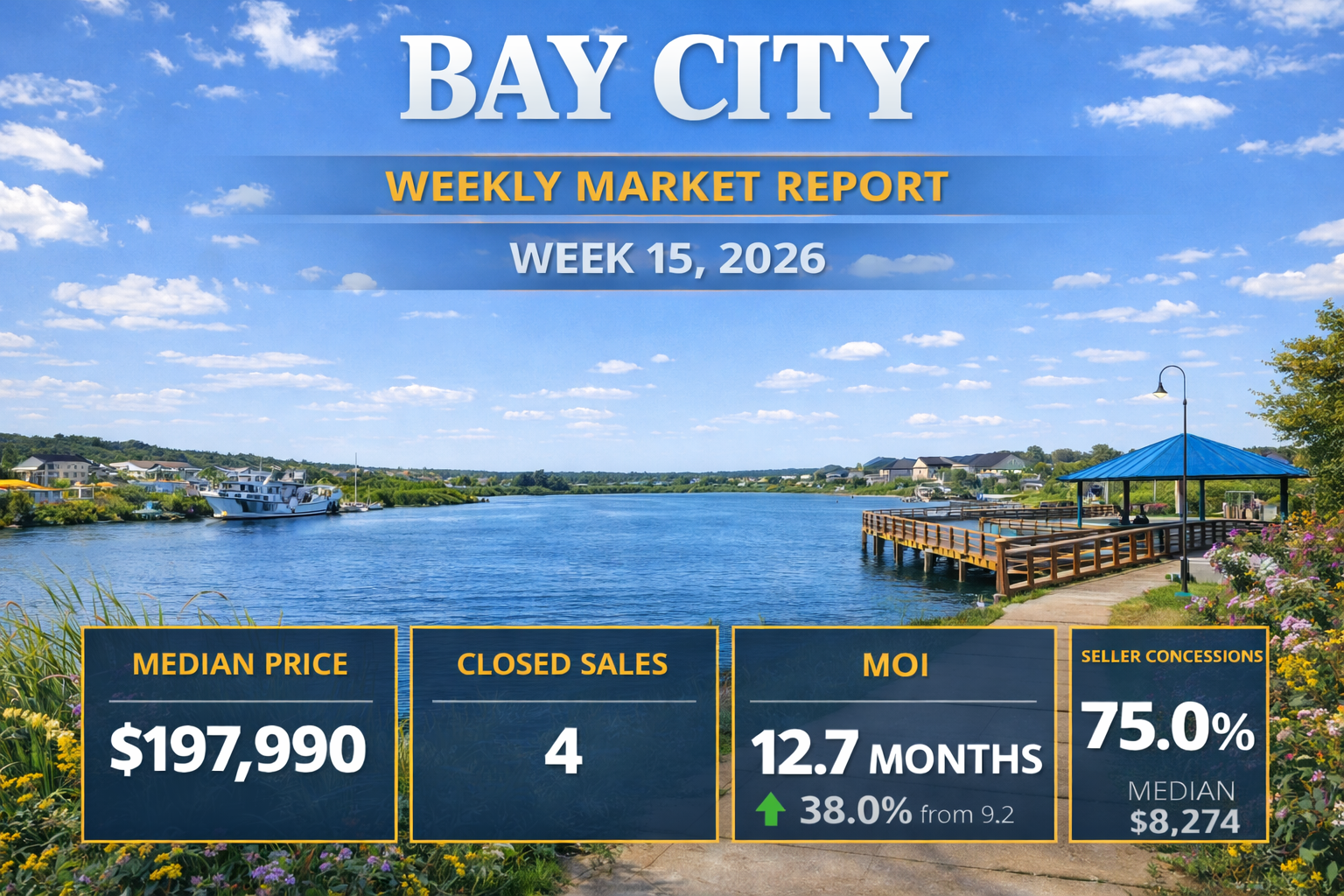 Weekly Housing Market Report – Bay City – Week 15 April 6, 2026 – April 12, 2026