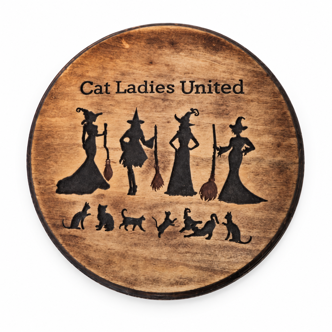 Round witchy cat plaque on white background.png