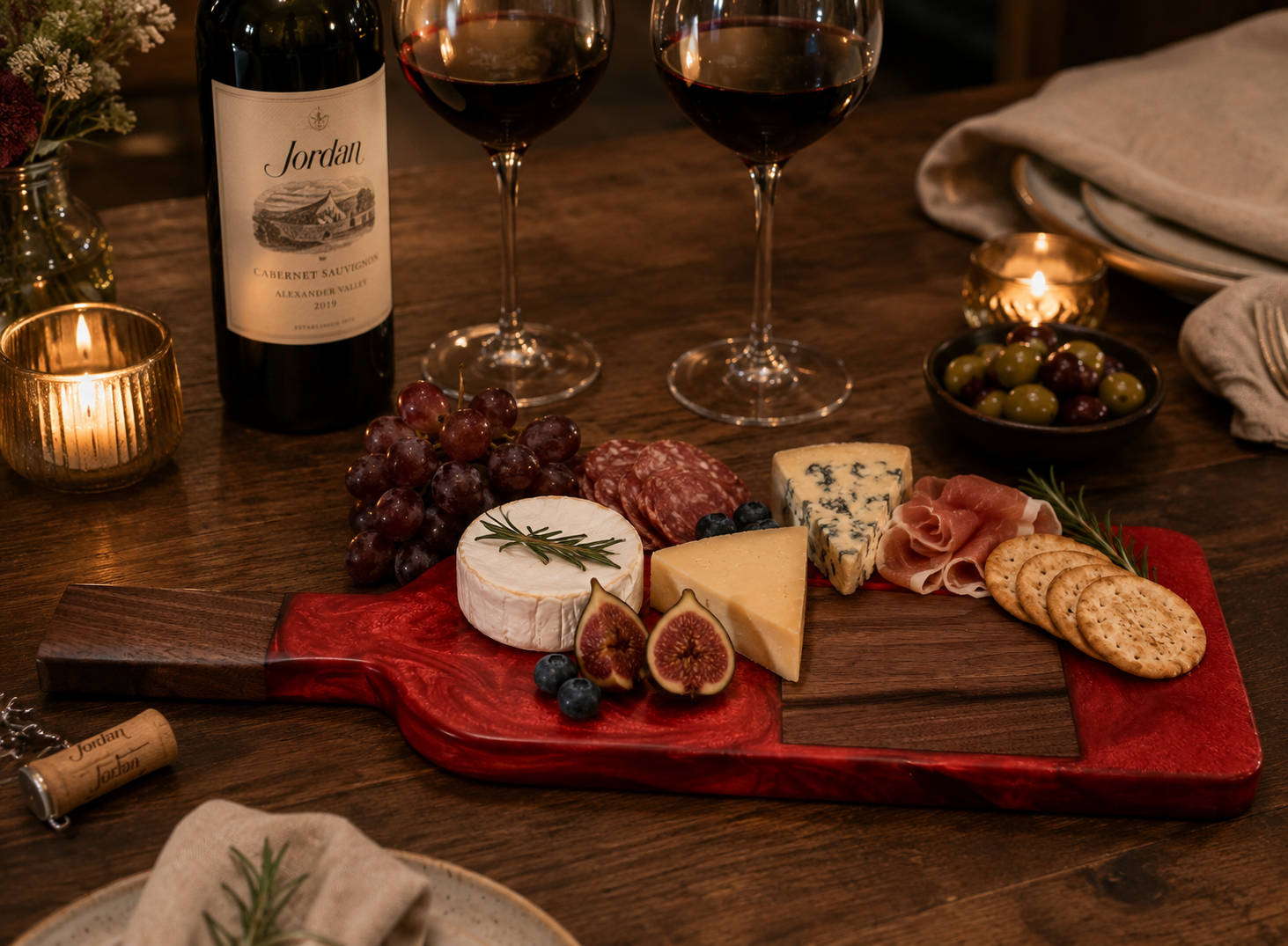 Elegant wine tasting serving board for entertaining.png