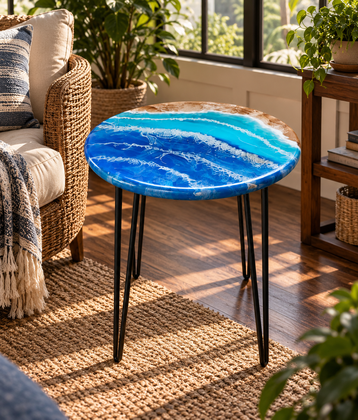 beachwave accent table