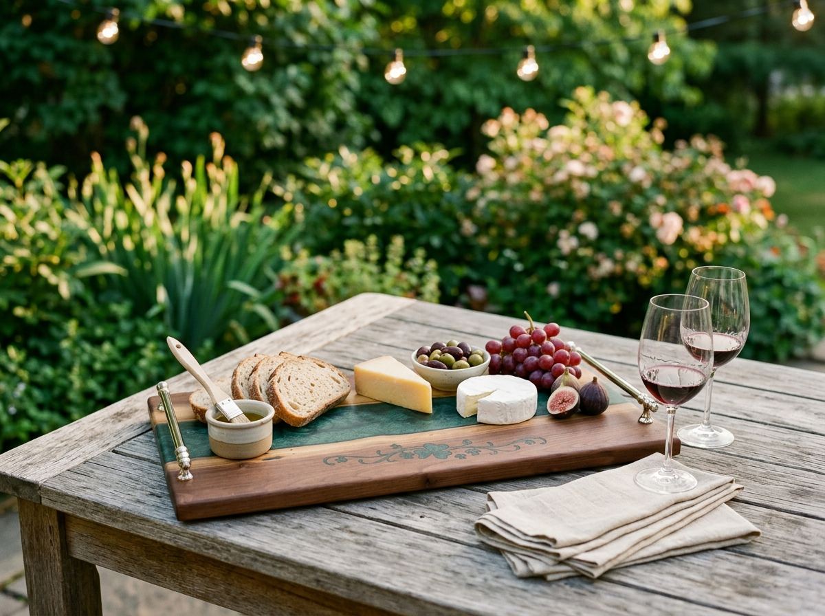 Irish Heritage Tide – Black Walnut Charcuterie Board