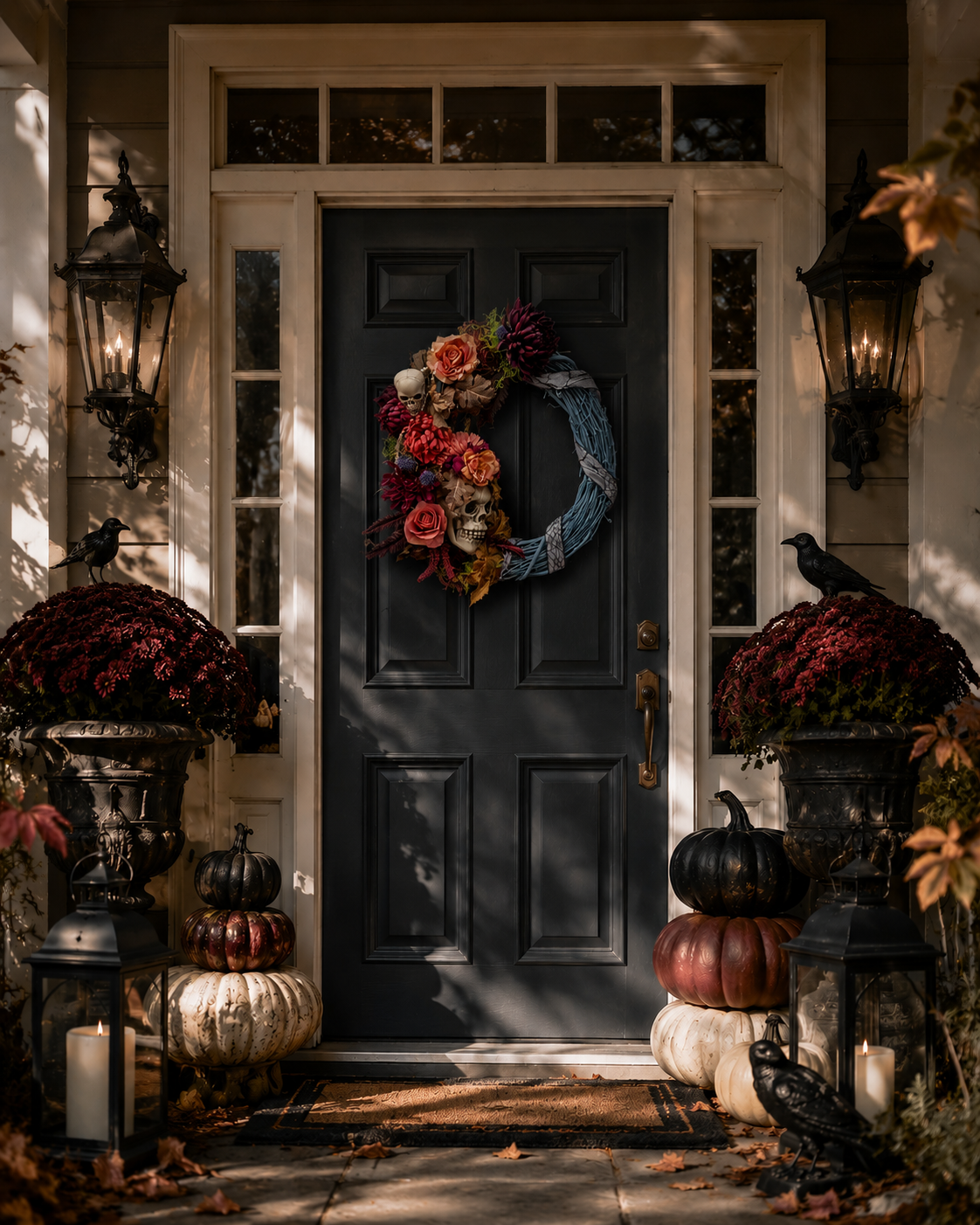 Gothic floral Halloween wreath.png