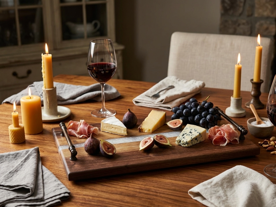 handcrafted+wood+charcuterie+board+with+epoxy+river+set+with+food.png