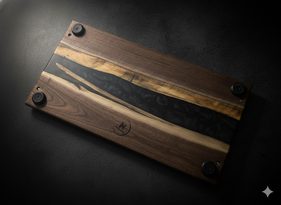 Bottom of charcuterie board showing rubber feet and burned logo.png (Copy)