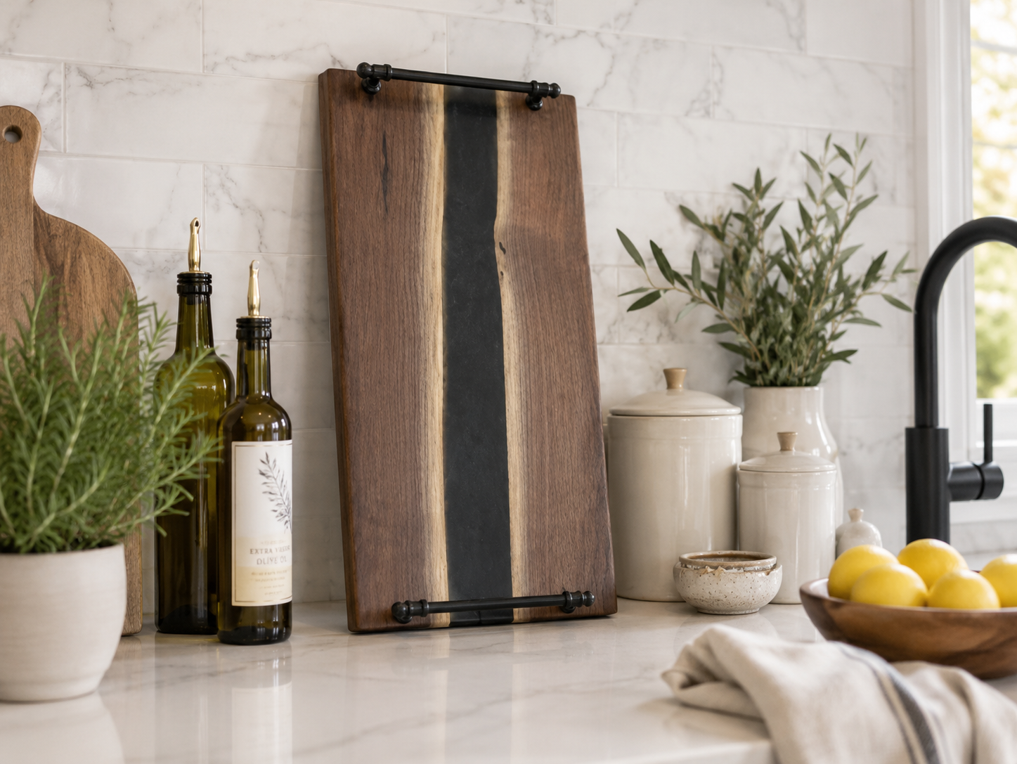 epoxy resin charcuterie board in kitchen.png