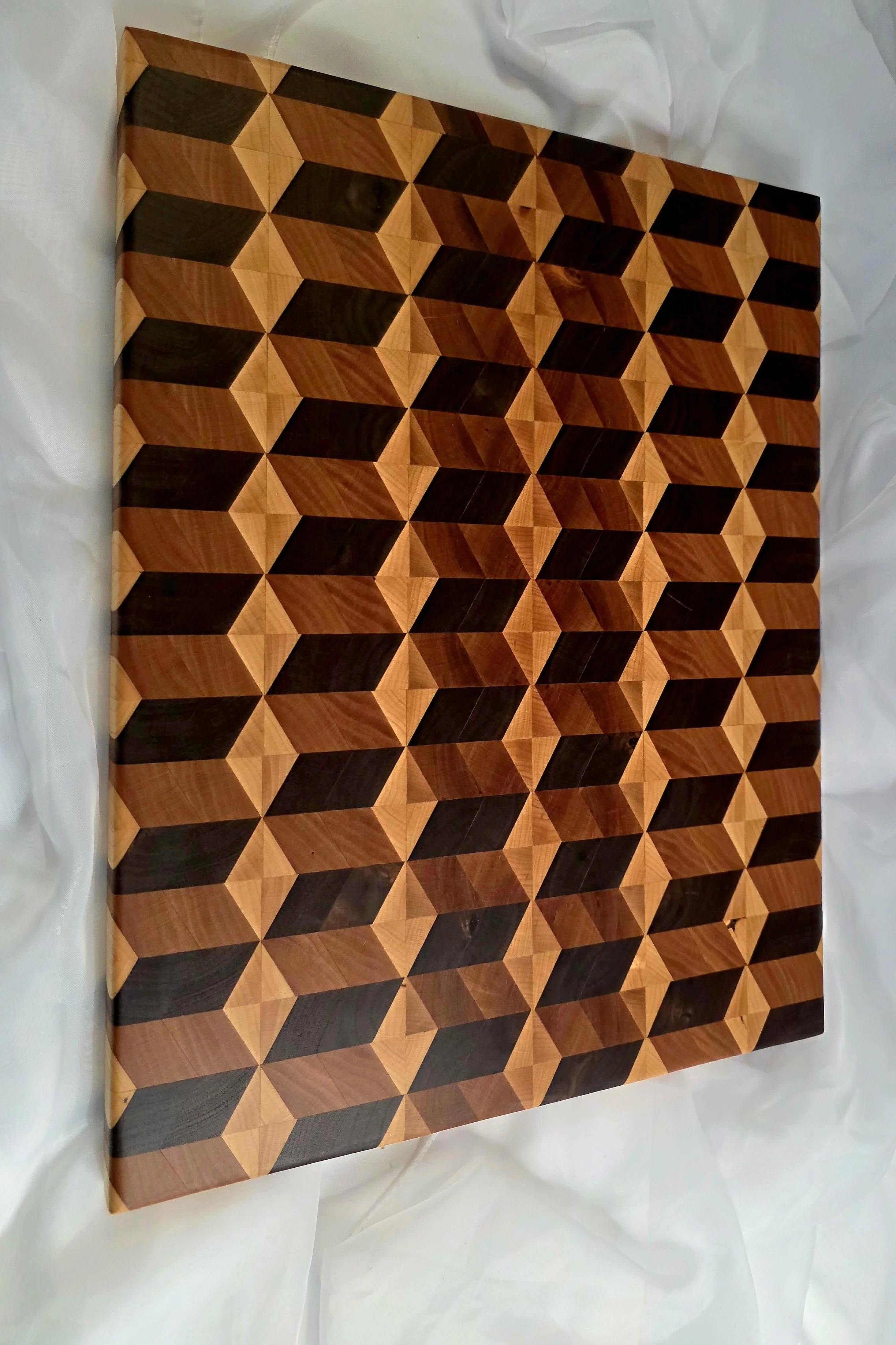 Angled perspective of geometric layout