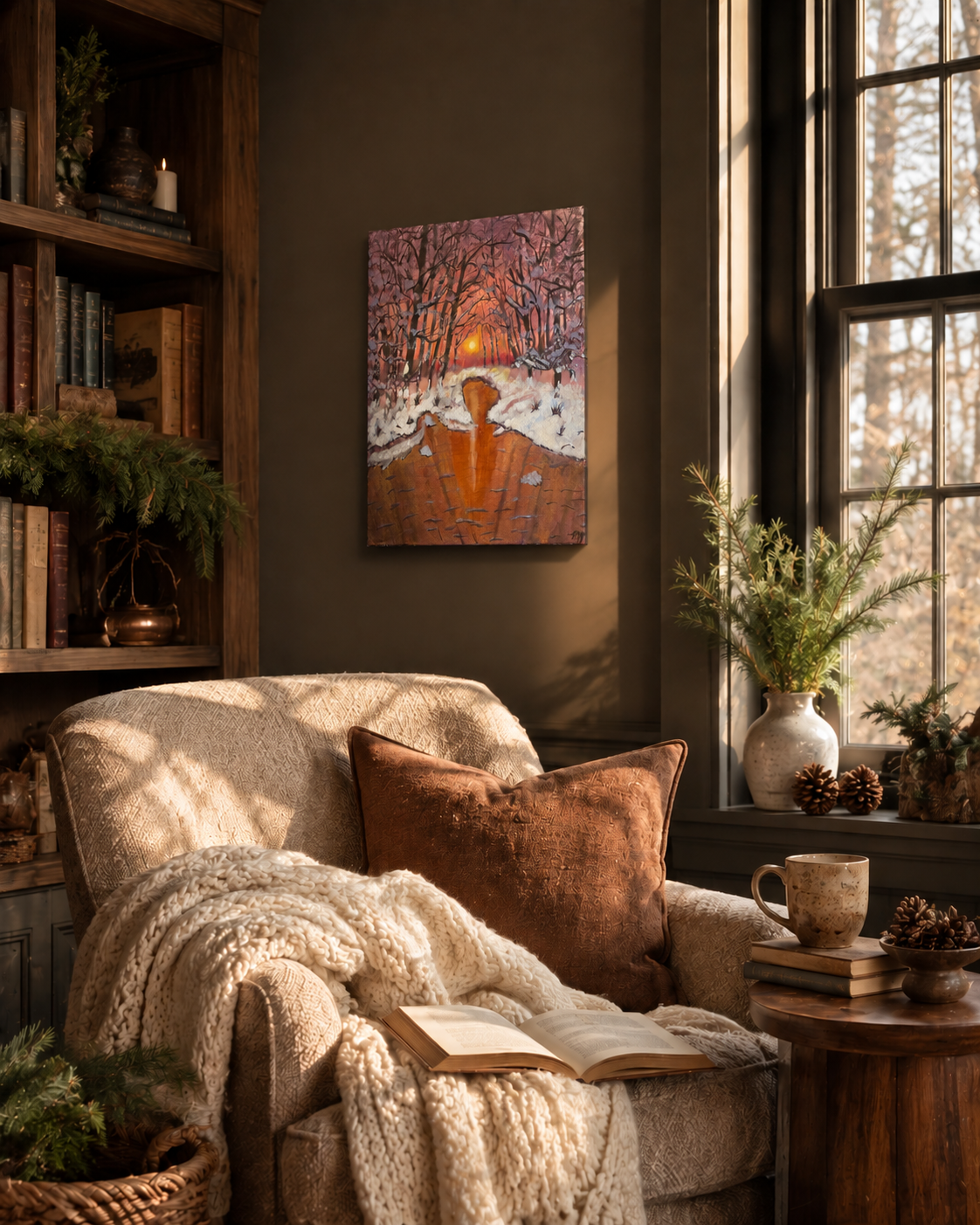 Metallic acrylic winter landscape artwork.png