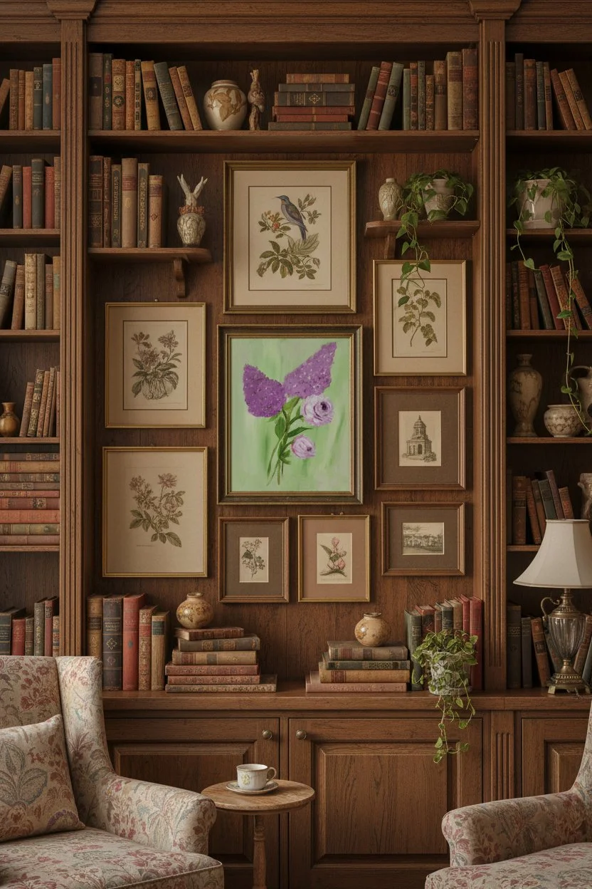 lilac floral canvas wall art framed.jpg