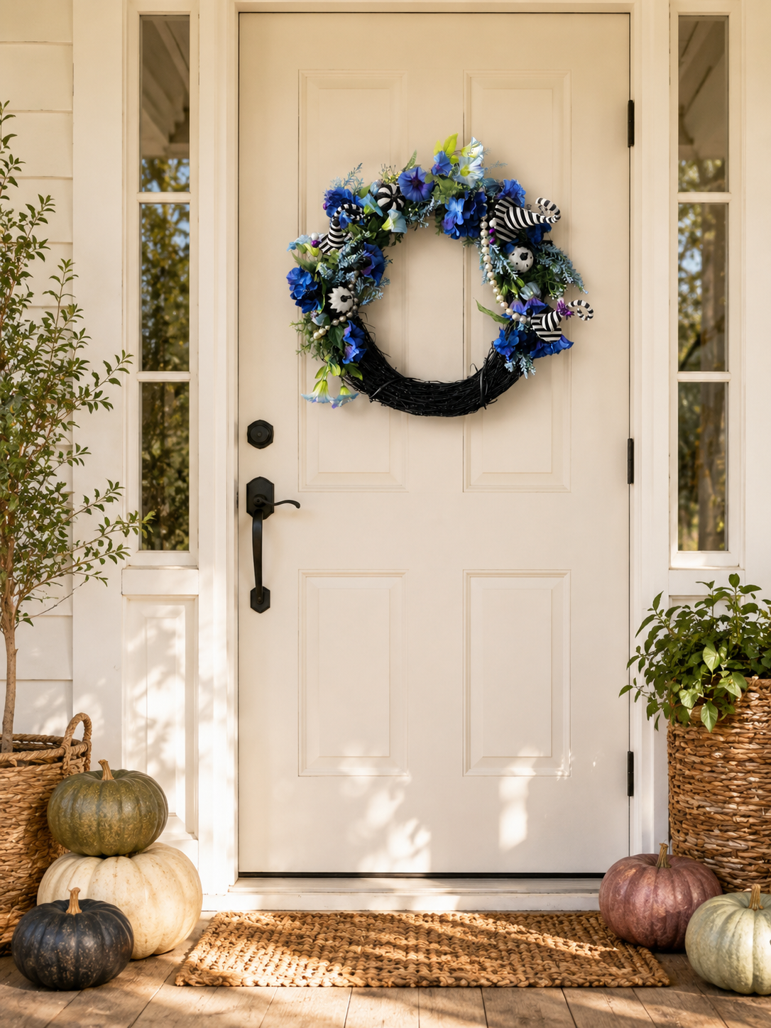Blue floral grapevine halloween wreath.png