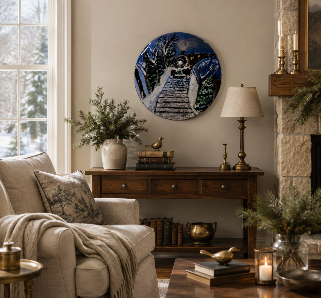 Hand-painted snowy forest train scene with glowing amber windows.png