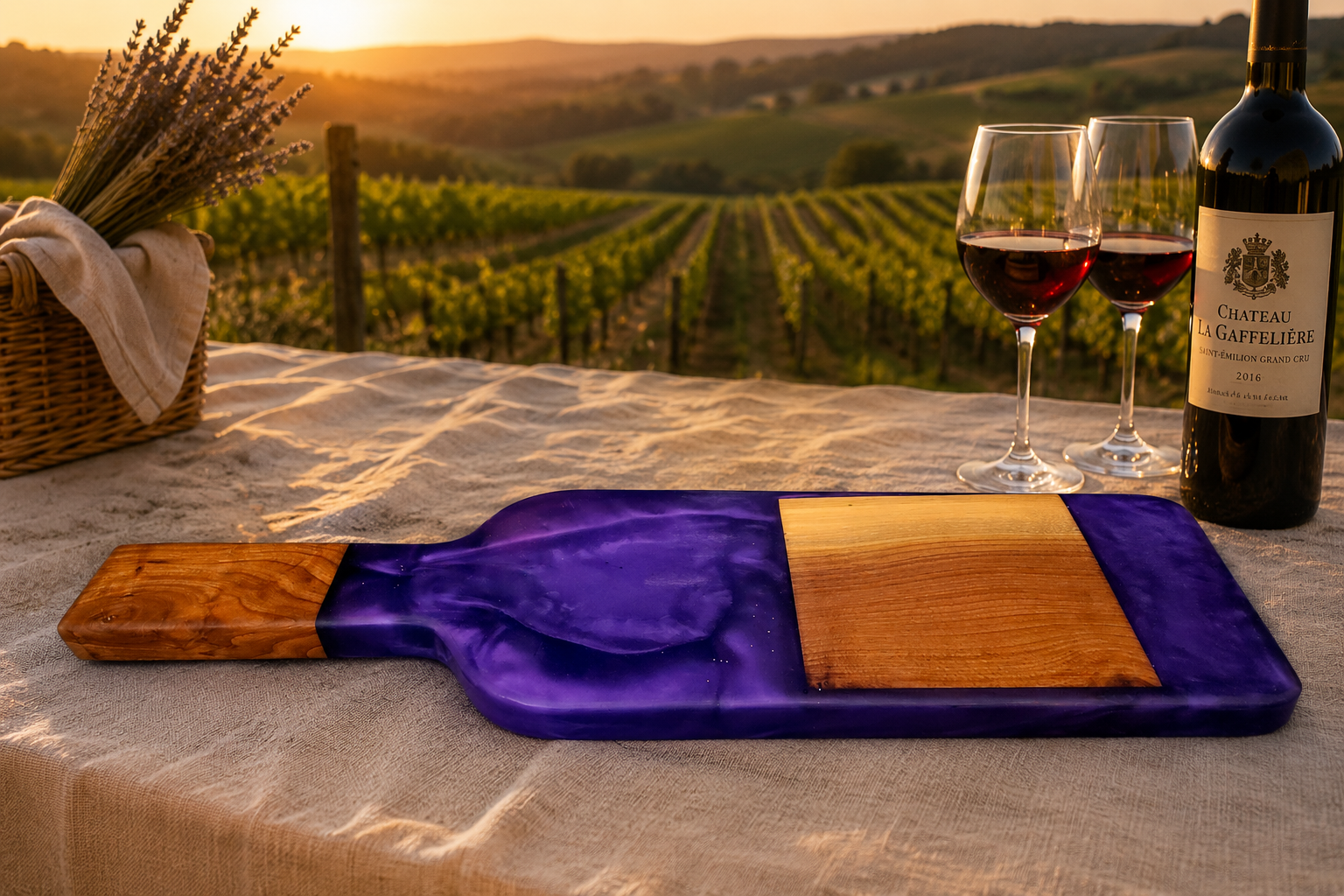 Black walnut appetizer board with metallic purple epoxy.png