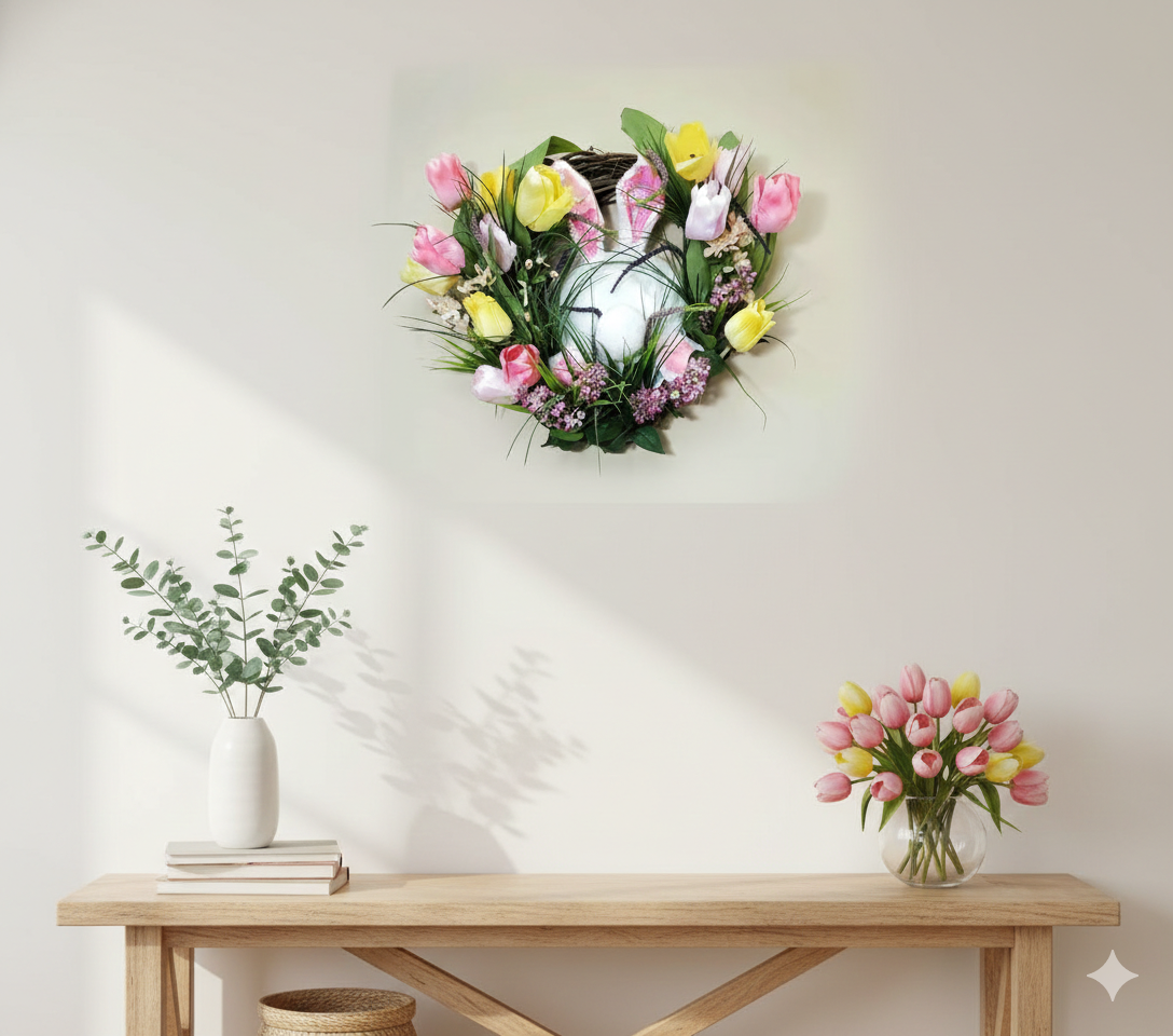 tulip spring wreath with bunny detail.png