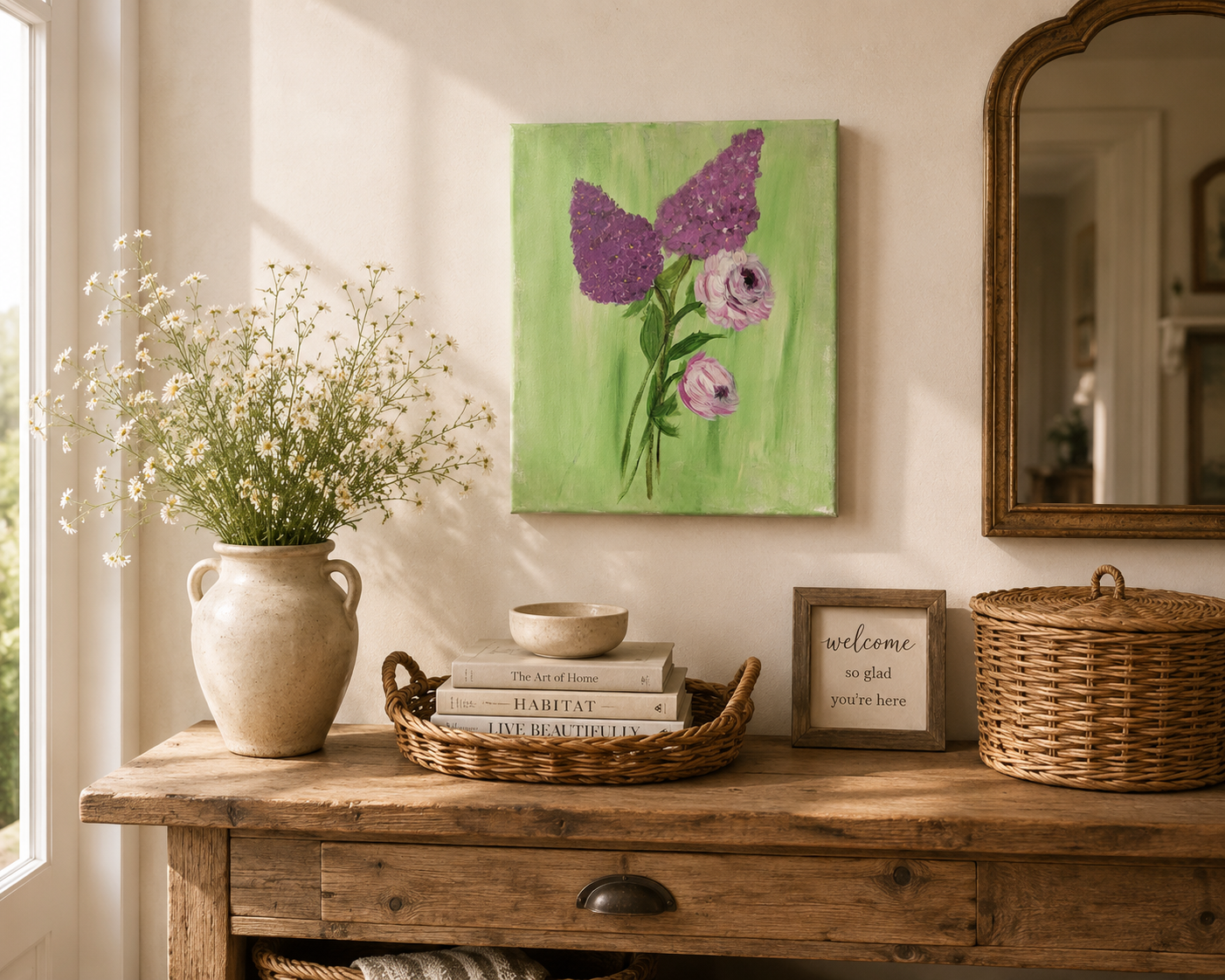 Handmade spring flower wall décor.png