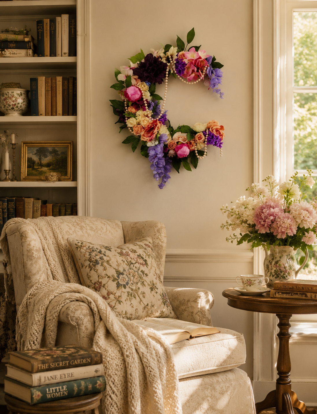 Moonlit Blossoms pink pearl crescent moon wreath.png