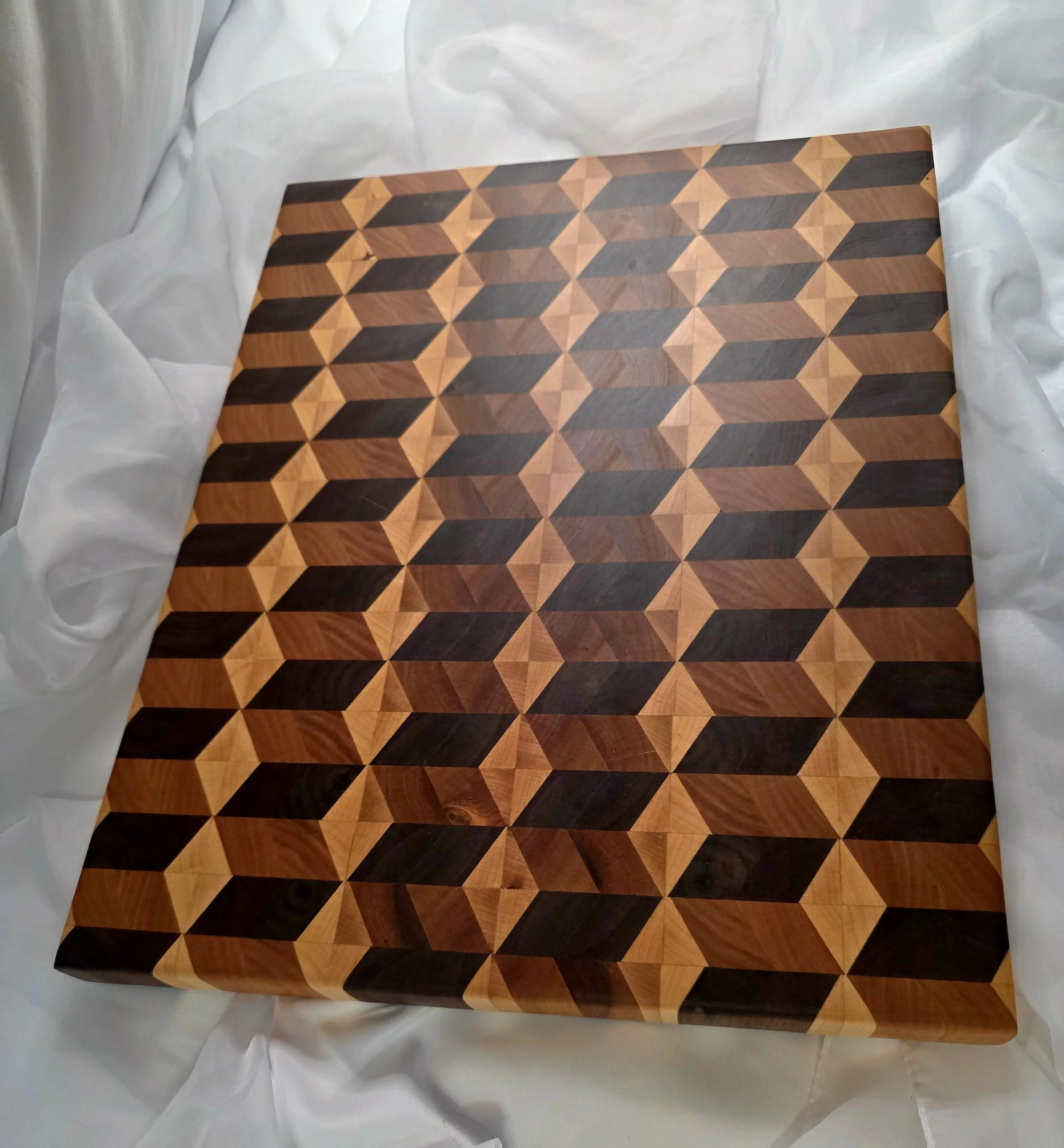Angled perspective of geometric layout
