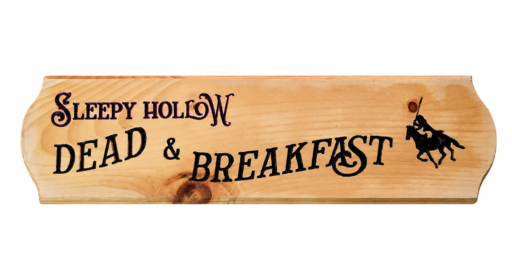 Rustic Sleepy Hollow Halloween décor sign.png