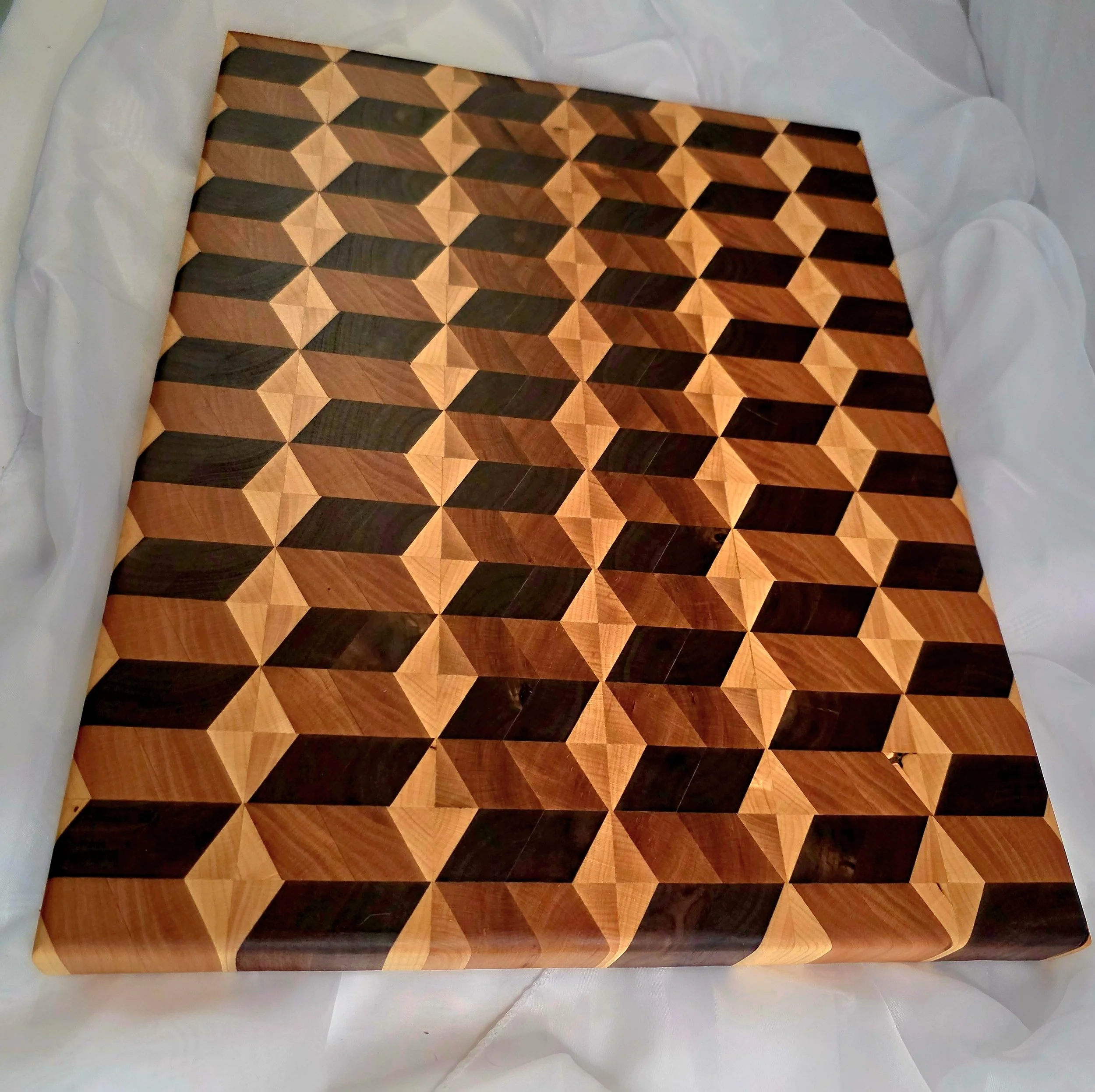 Angled perspective of geometric layout