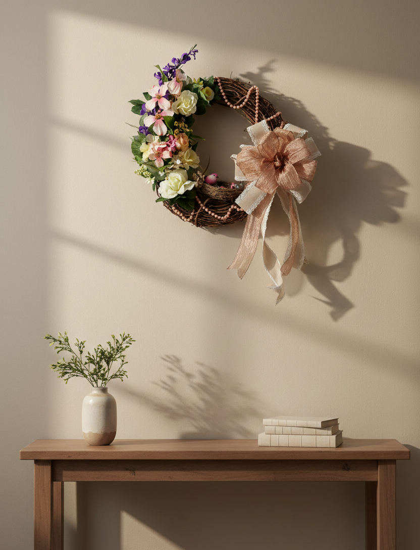 Grapevine wreath wall decor.png