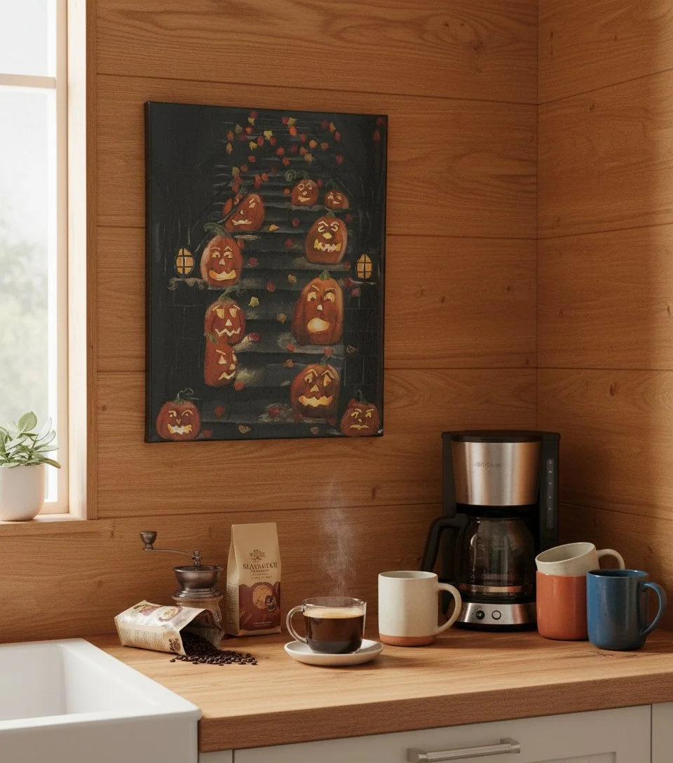 pumpkin wall art coffee nook.jpg
