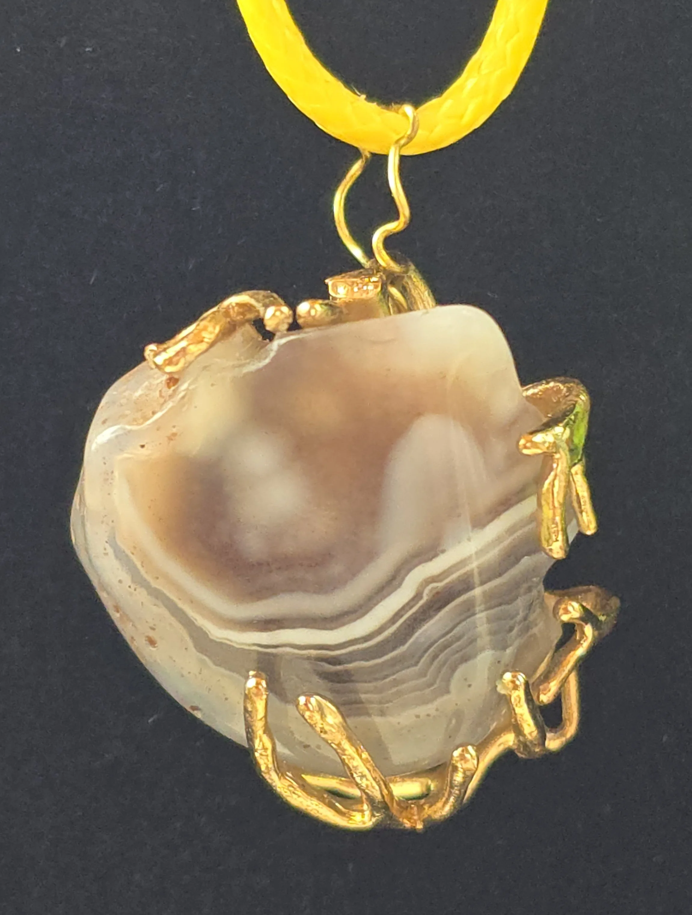 Banded Agate Wire Wrapped Necklace 1.jpg