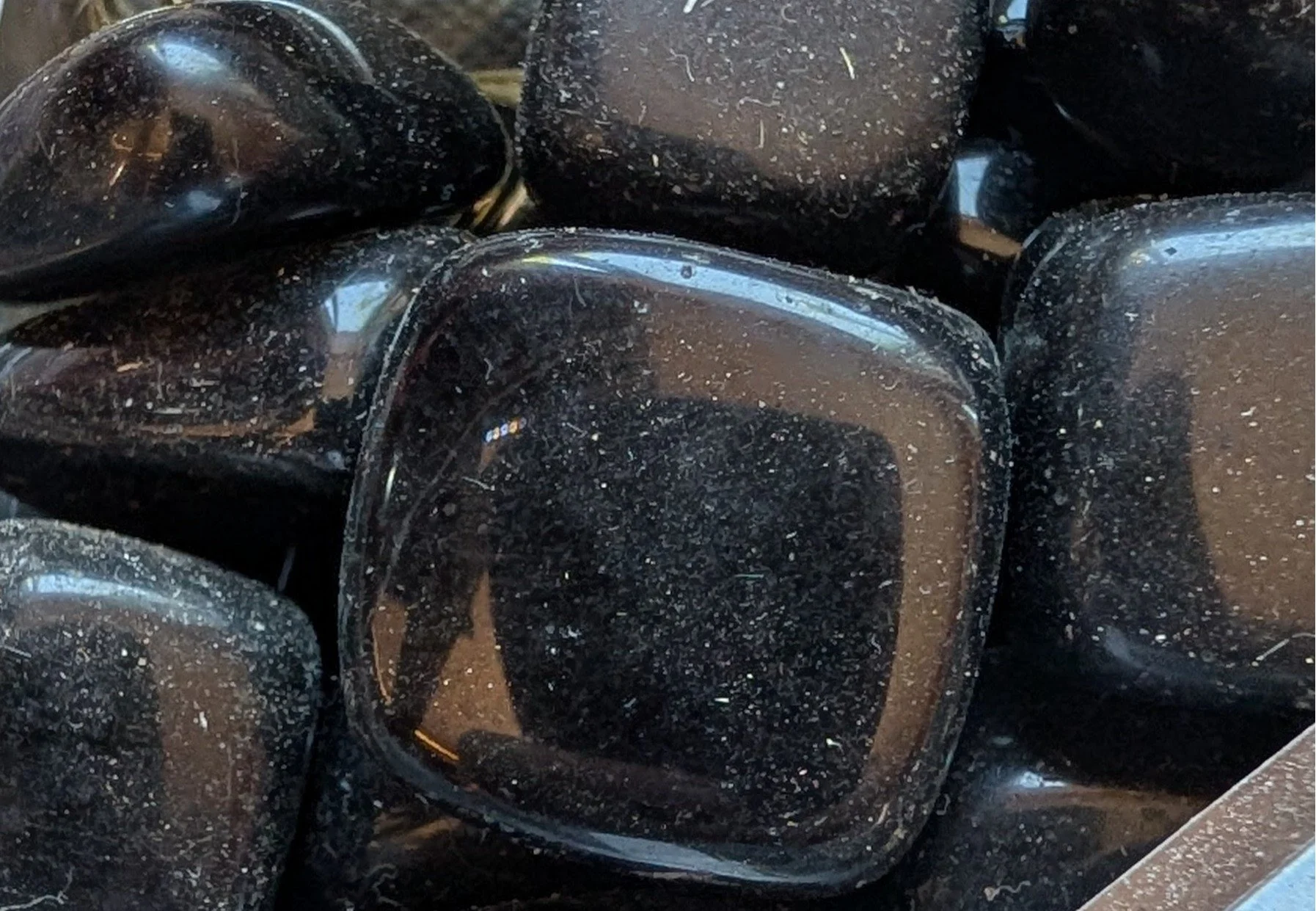 Black Obsidian Tumbles