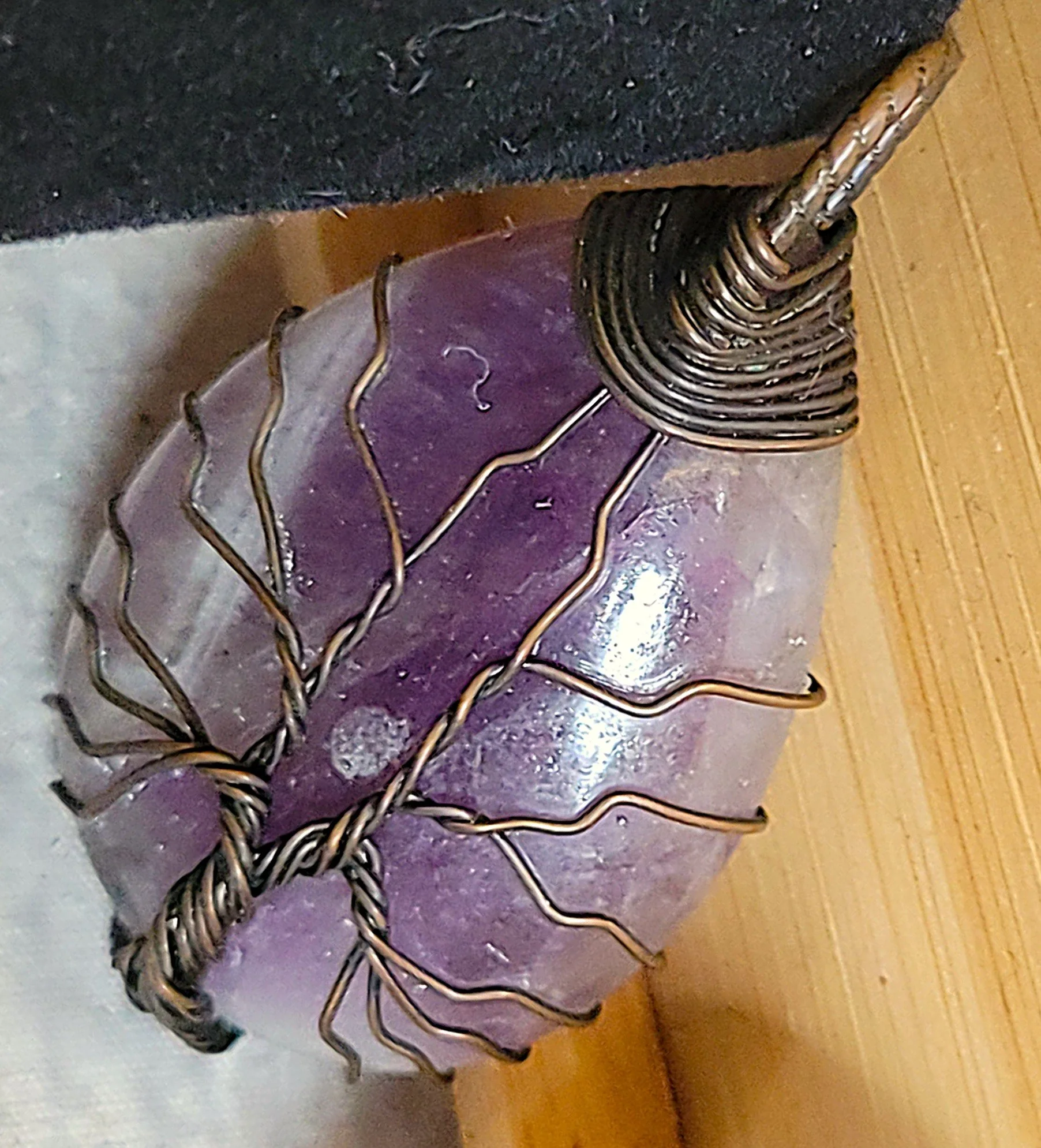 Amethyst in a Bronze Tree of Life Wrap Pendant.jpg