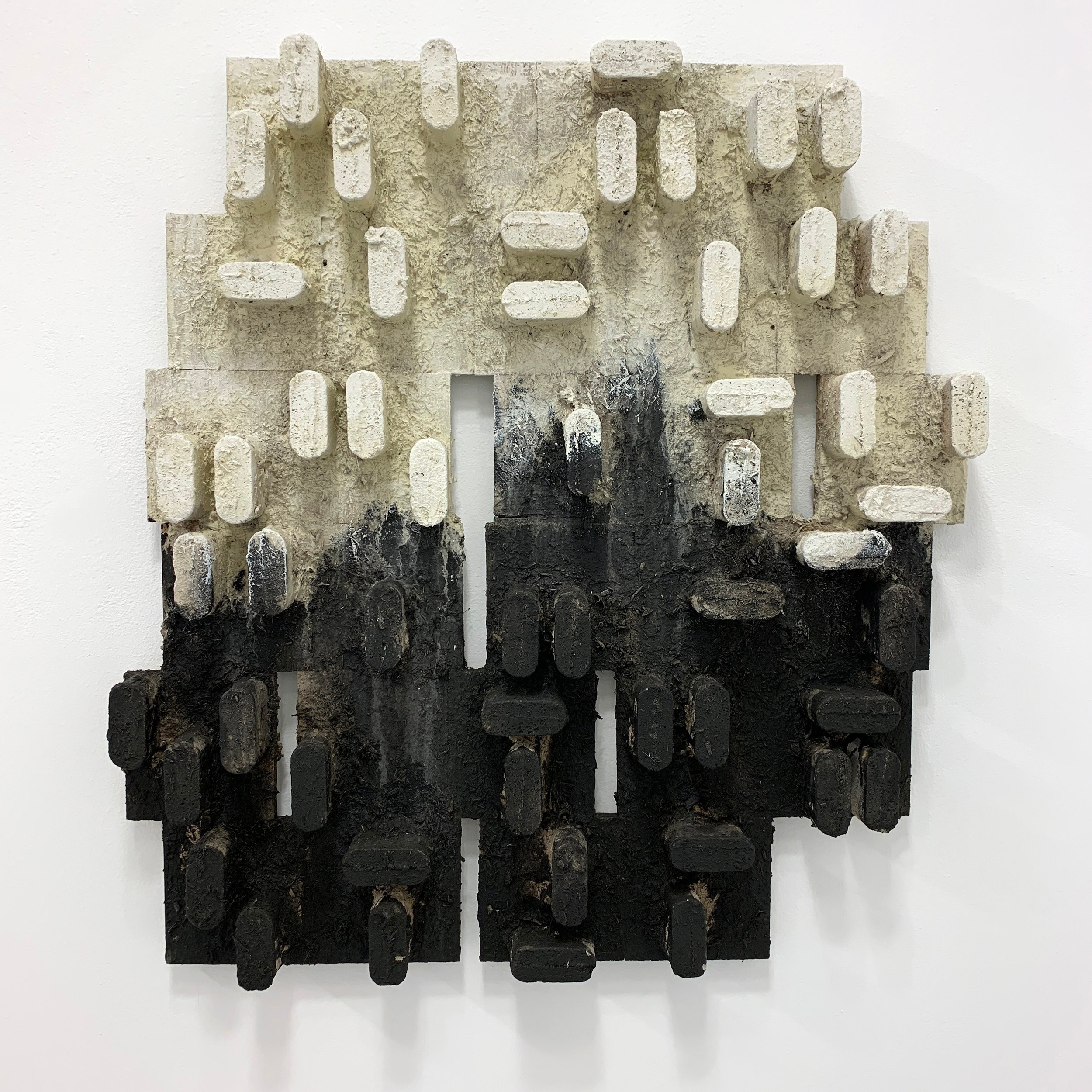 Thomas Sleet
Integration of Culture, 2019
Wood, cement, and acrylic paint on aluminum
31 x 30 x 4 in. (78.7 x 76.2 x 10.2 cm)