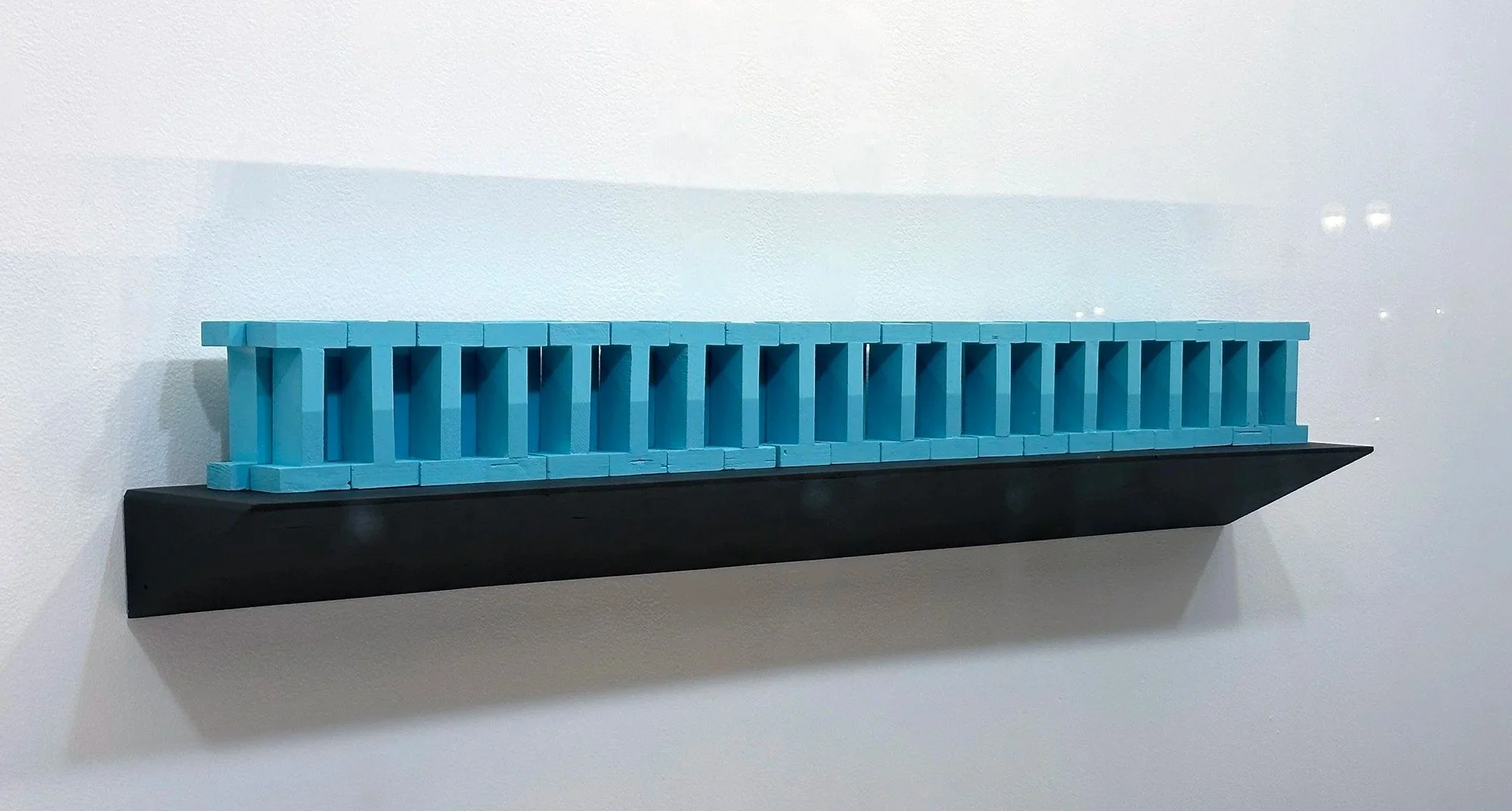 Thomas Sleet
I : SEAT OF INTEGRITY, 2026
Wood, acrylic
12 H x 50 W x 10 D in. (30.5 x 127 x 25.4 cm)