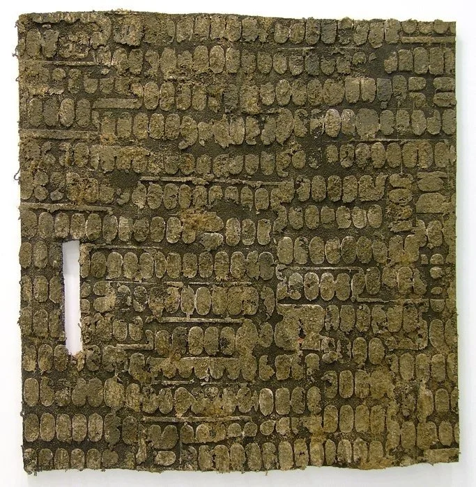 Thomas Sleet
Bone River, 2007
Cement, acrylic, and sawdust on acrylic mat mounted on panel
57 15/16 x 55 in. (147.3 x 139.7 cm)