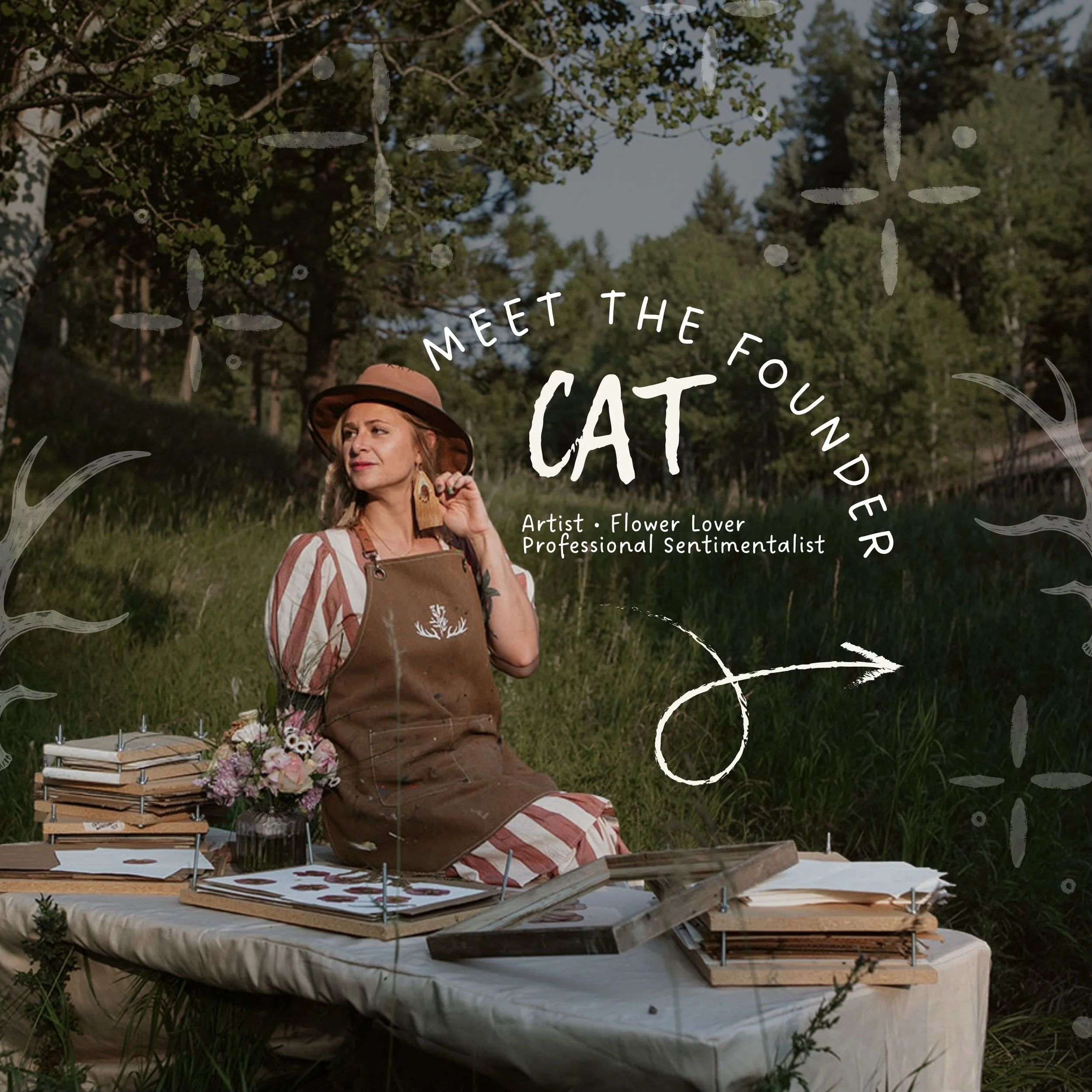 Hi, I&rsquo;m Cat 👋🏼🌼
The artist, flower lover &amp; slightly chaotic human behind Wild Mountain Florals.

Thanks for being here and letting me share a little piece of my world with you. 🤎

#FloralPreservation #ColoradoBride #ColoradoWedding #Bou