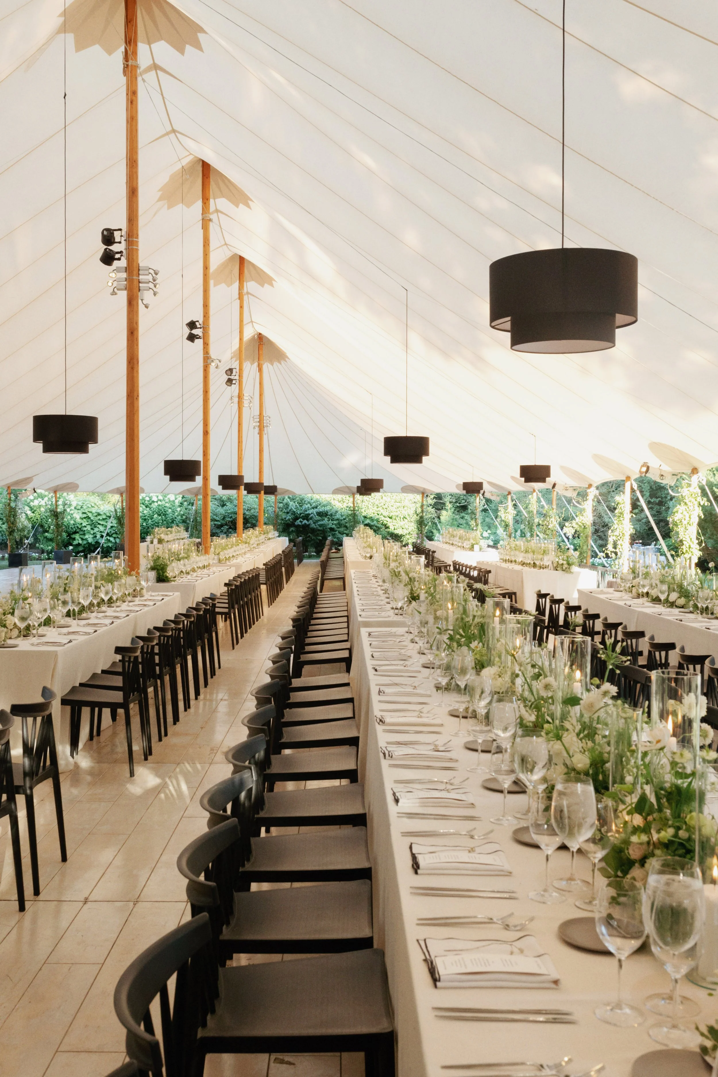 South Hampton, New York tented summer wedding produced by Bash Please