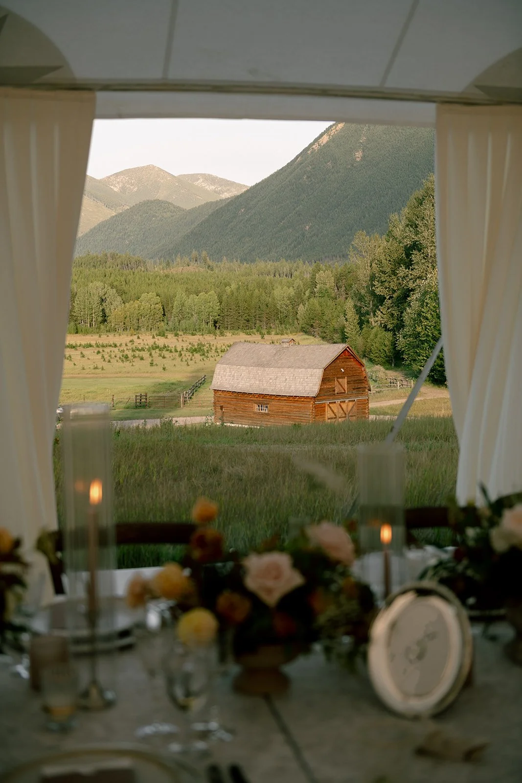 Tented wedding weekend in Montana