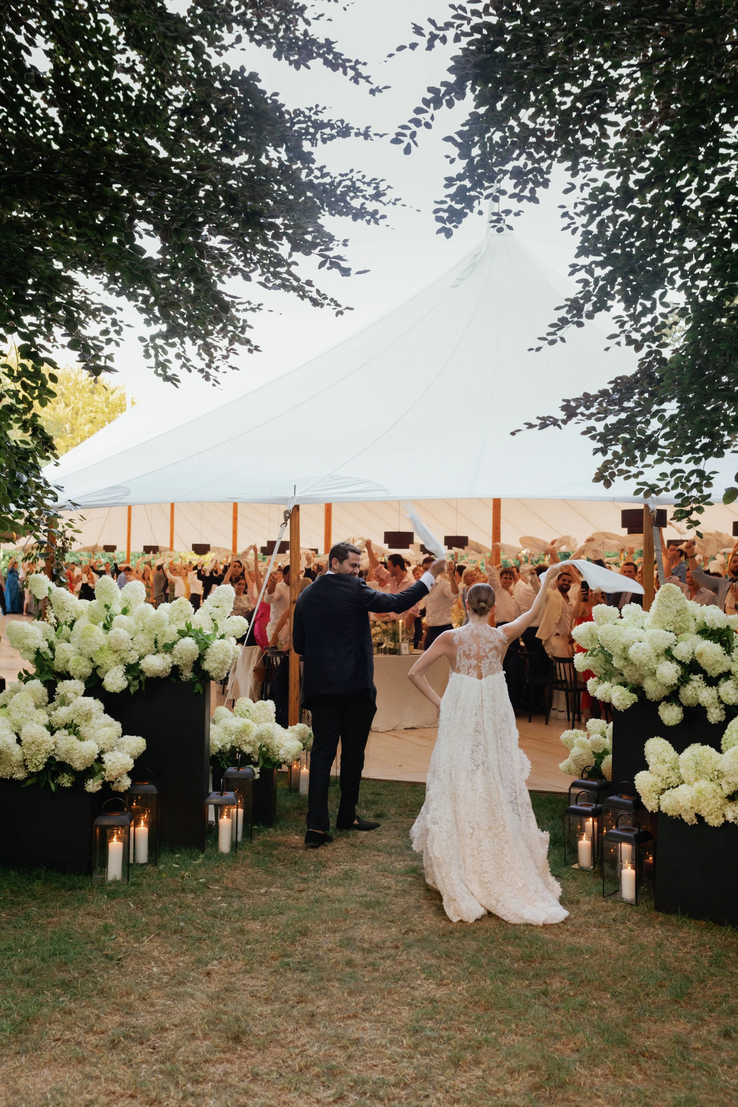 South Hampton, New York tented summer wedding produced by Bash Please