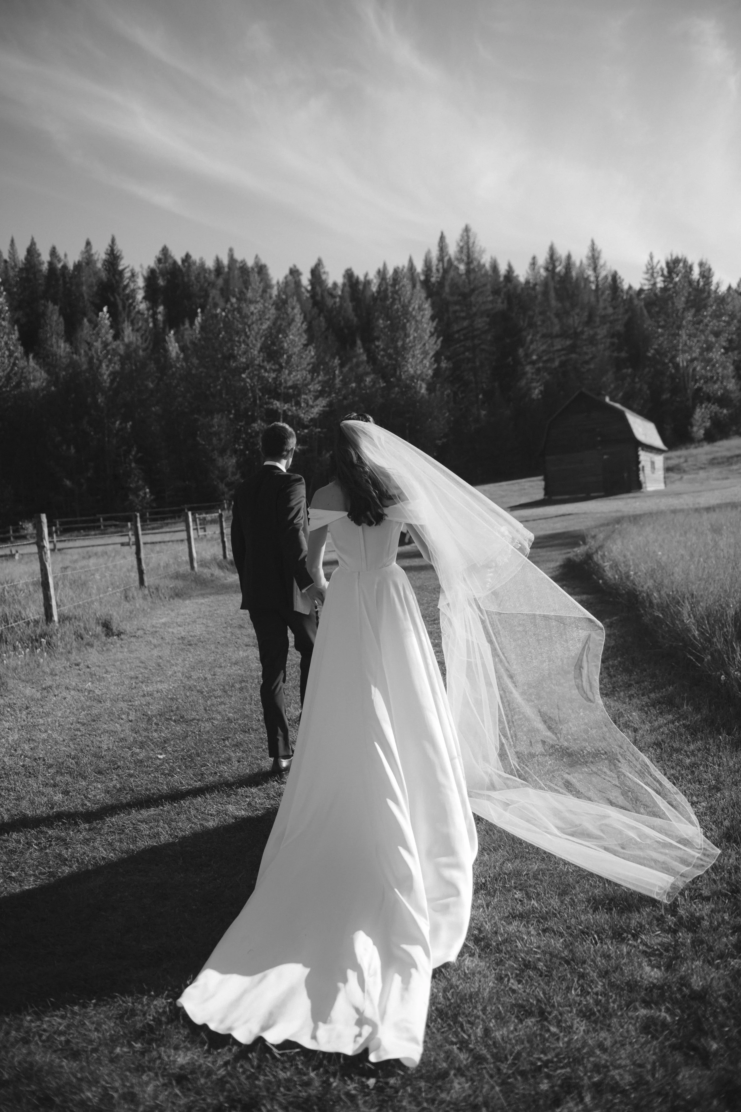 bash-please-bride-veil-flowing-wind-walking-black-white-portrait-whitefish-montana.jpg