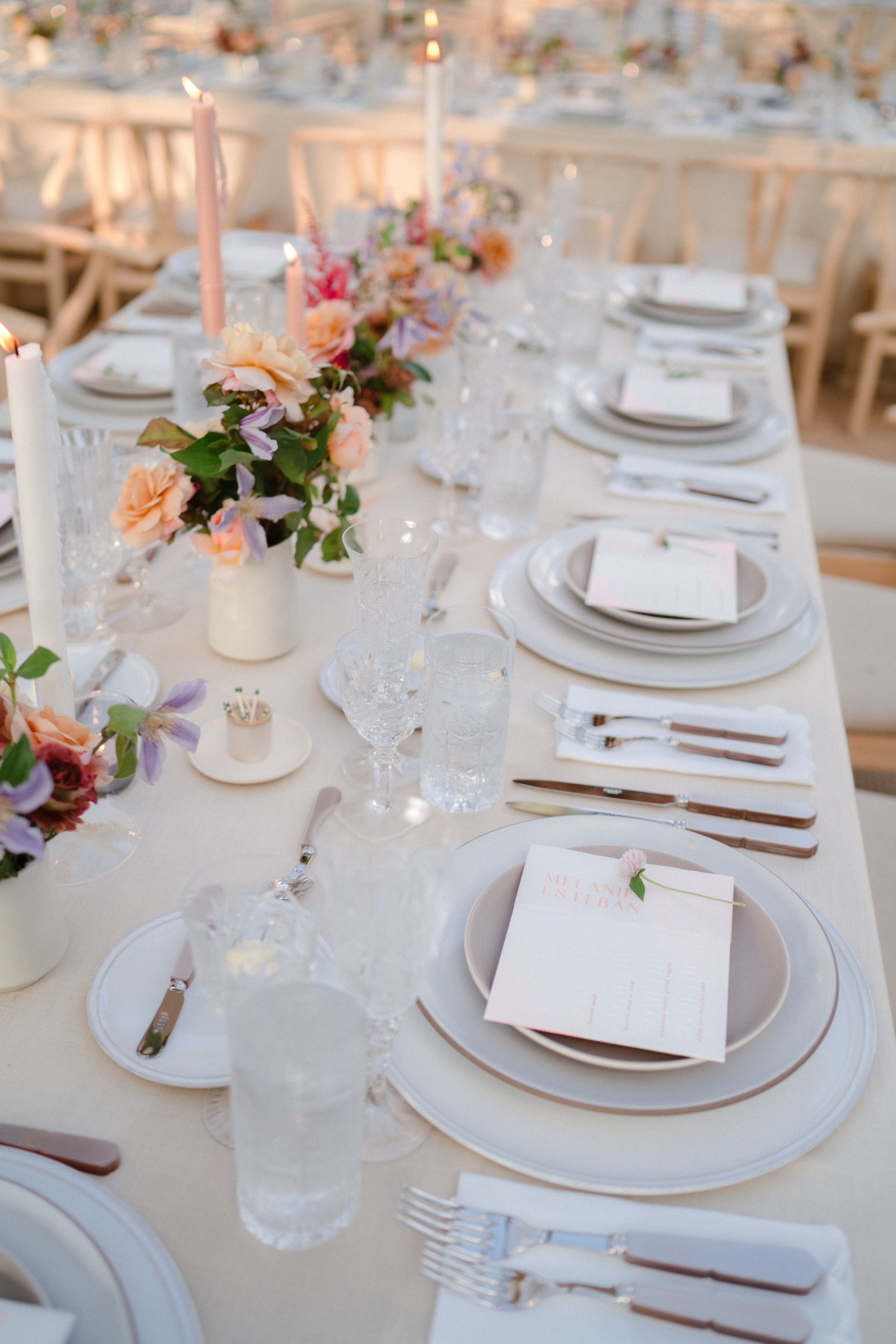 McLean, Virginia Wedding tablescape produced by Bash Please