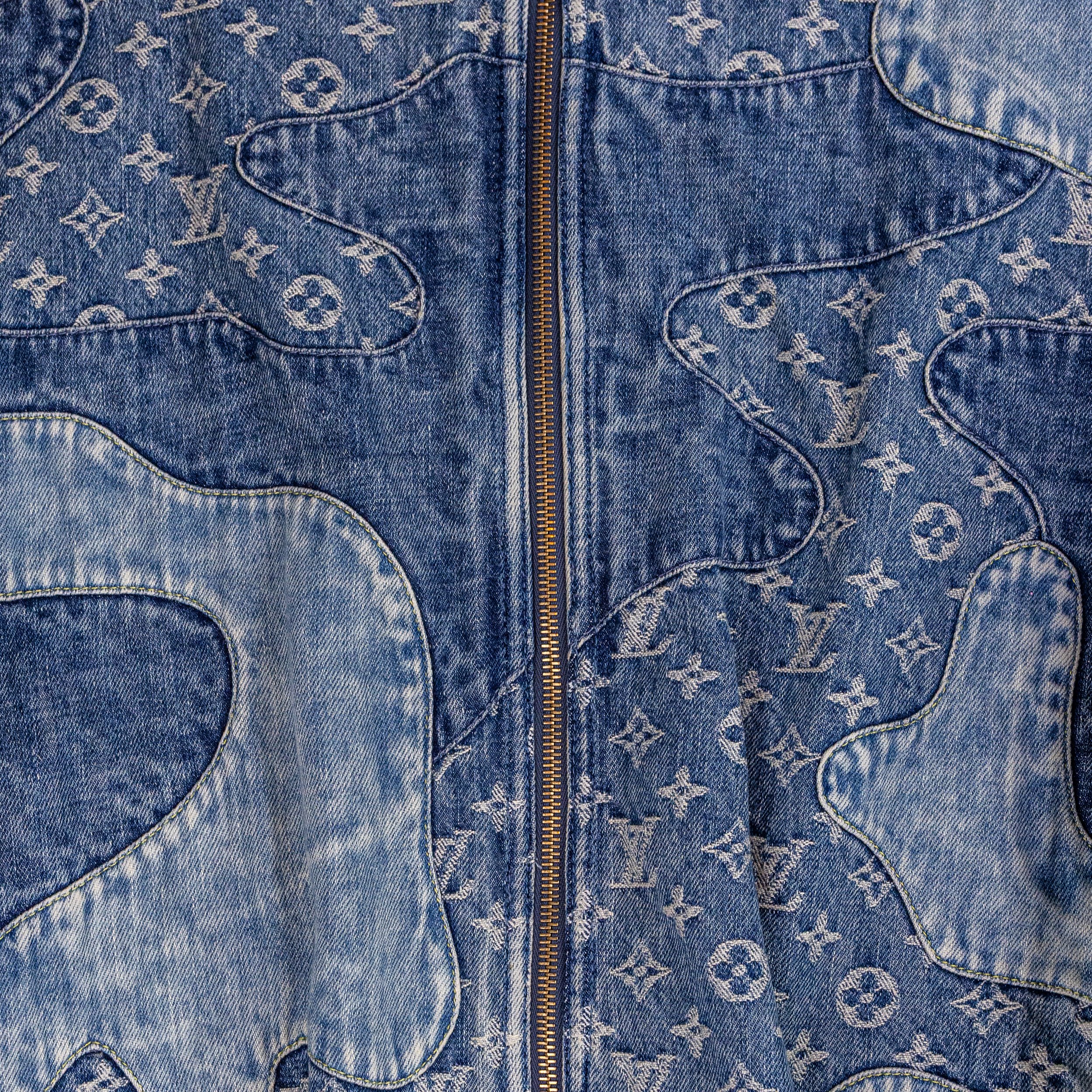 Louis Vuitton X Nigo Denim Patch Work Hooded Jacket-3.jpg