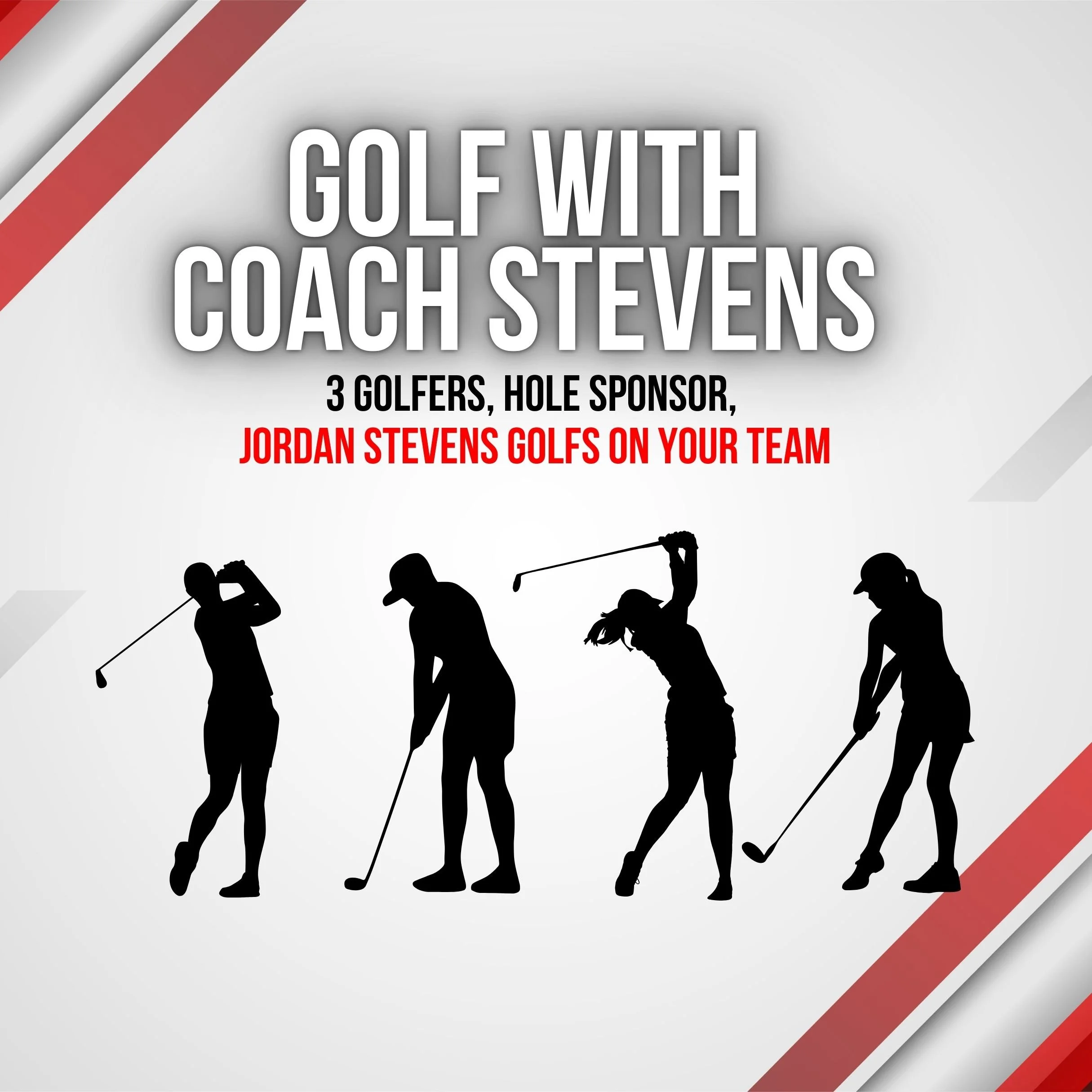 Golf with Head Football Coach Jordan Stevens