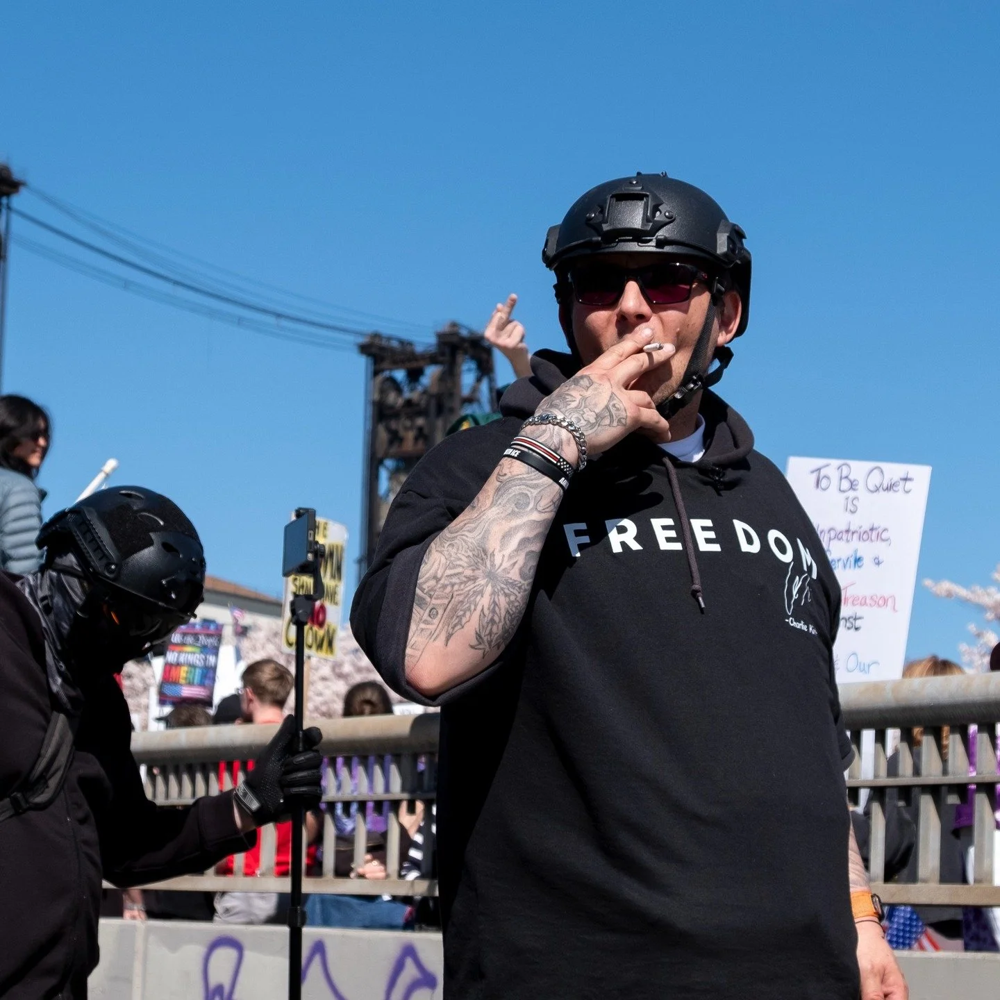 Not everyone showed up for the same reason, Portland, March 28

#NoKings #Portland #Fujixt20