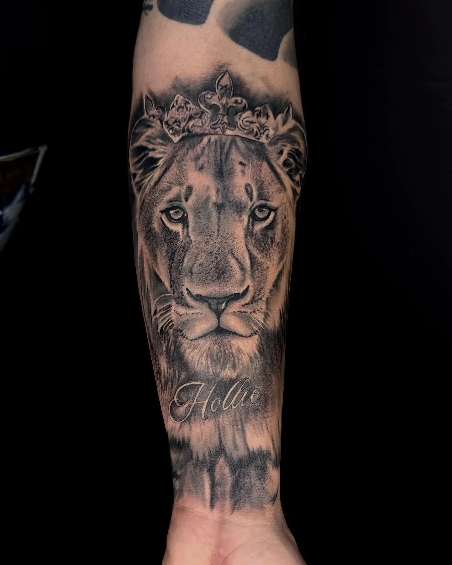 Strength, power, and resilience—etched in ink. 🦁🔥 Huge thanks for trusting us with this lion sleeve! #LionSleeve #FearlessInk #TattooArt #explore