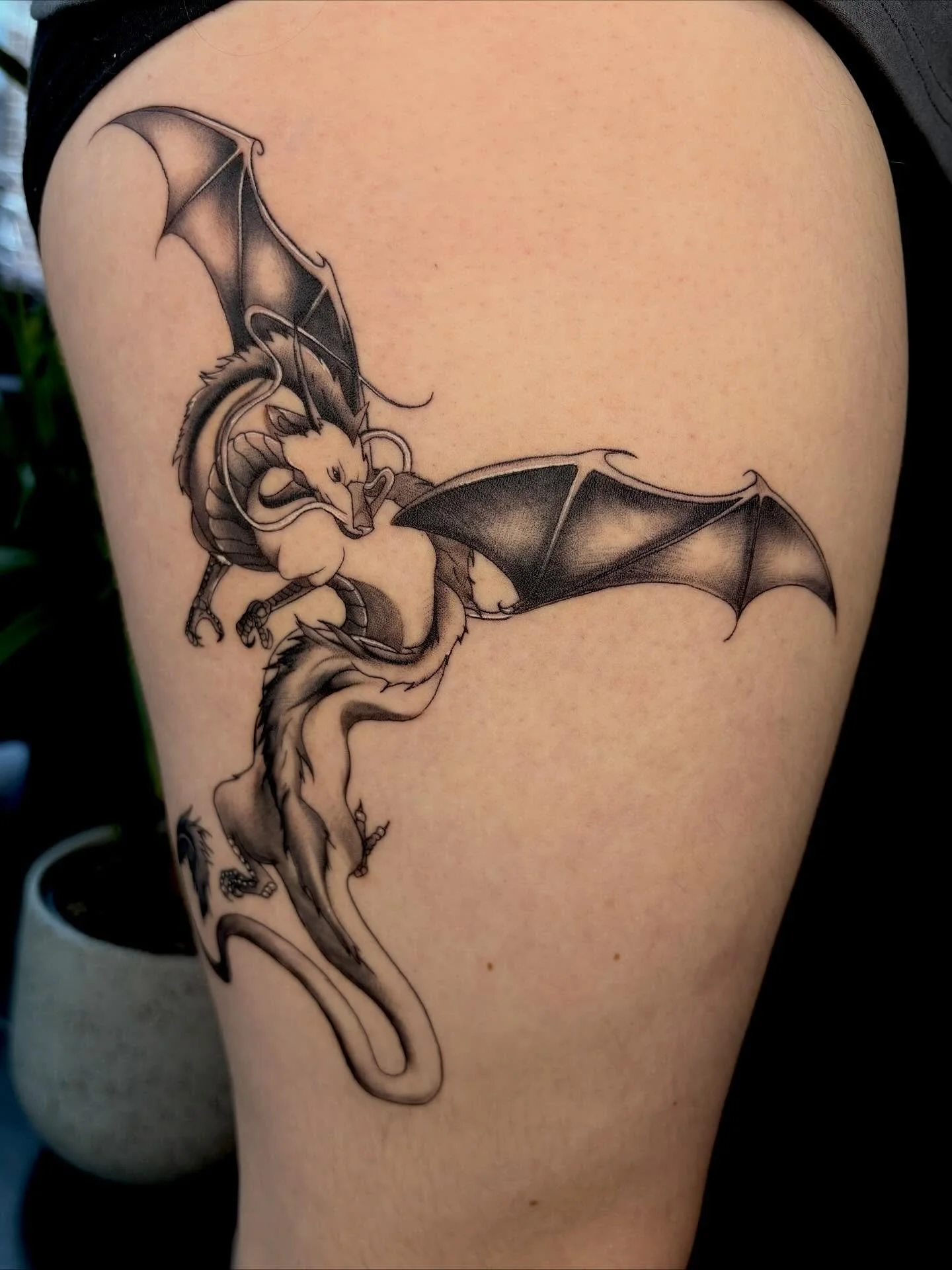 Haku in my perception #hakudragon #tattooflash#tattoodesigns #fineline #tattooidea#inkplaza