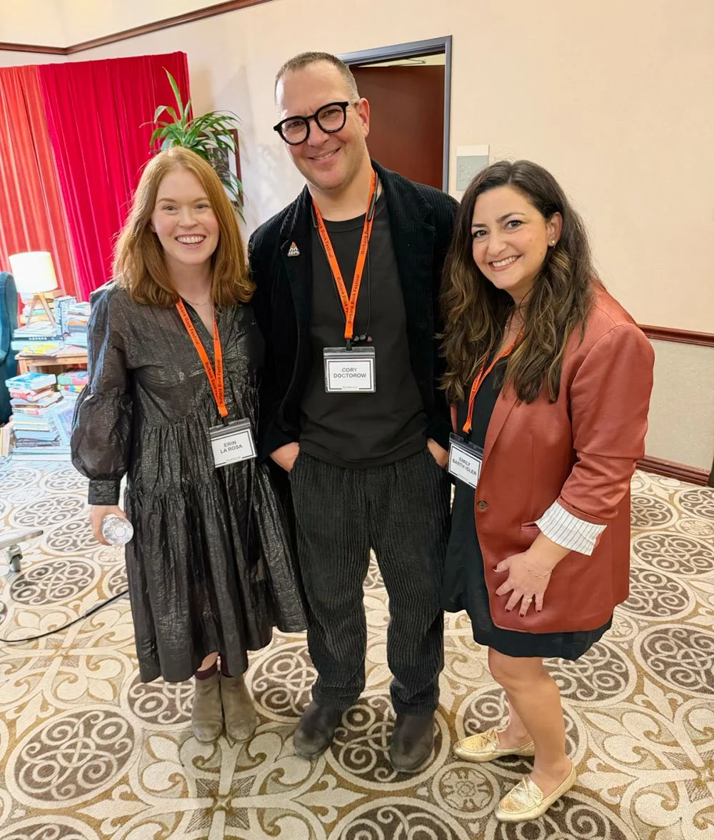 Erin La Rosa, Cory Doctorow, Emily Barth Isler
