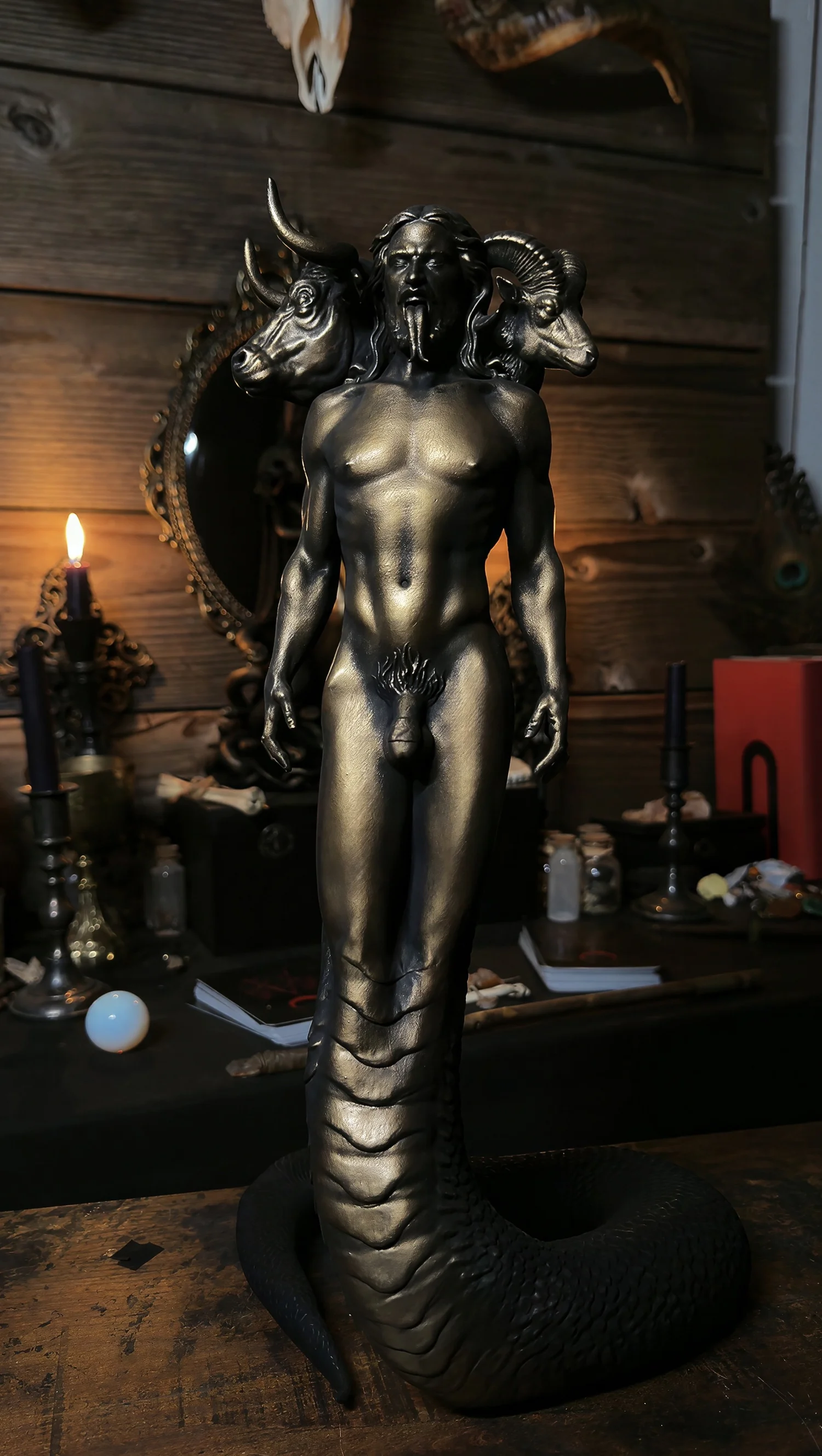King Asmodeus sculpture by Samael Shemal