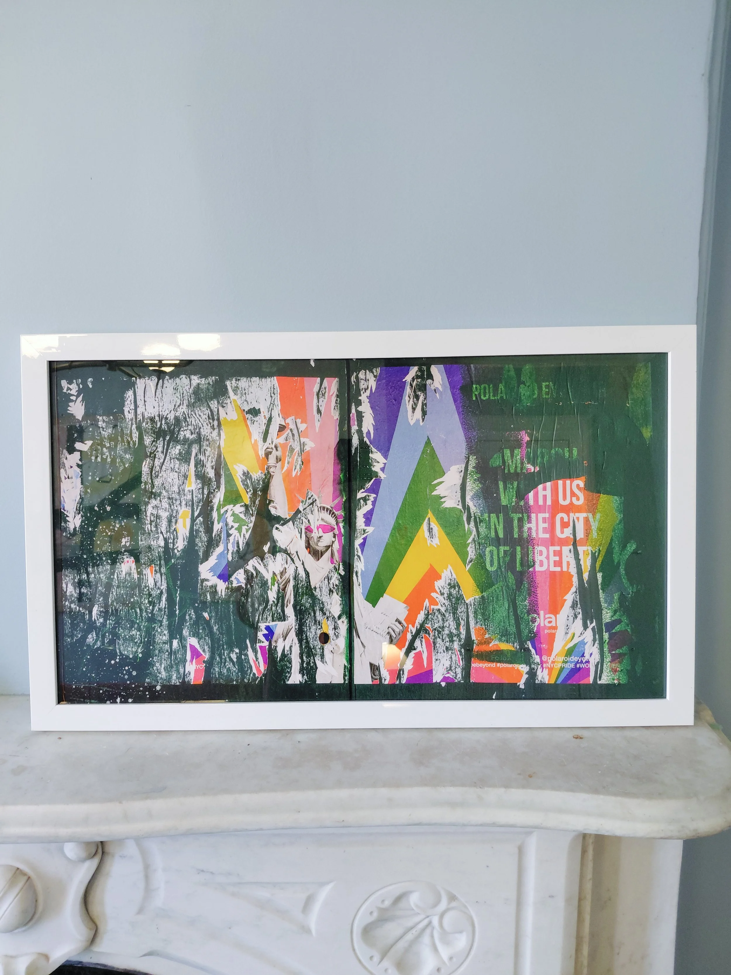 construction fence, 25th St. between 10th & 11th Aves., New York, NY - 30 x 17 7/8