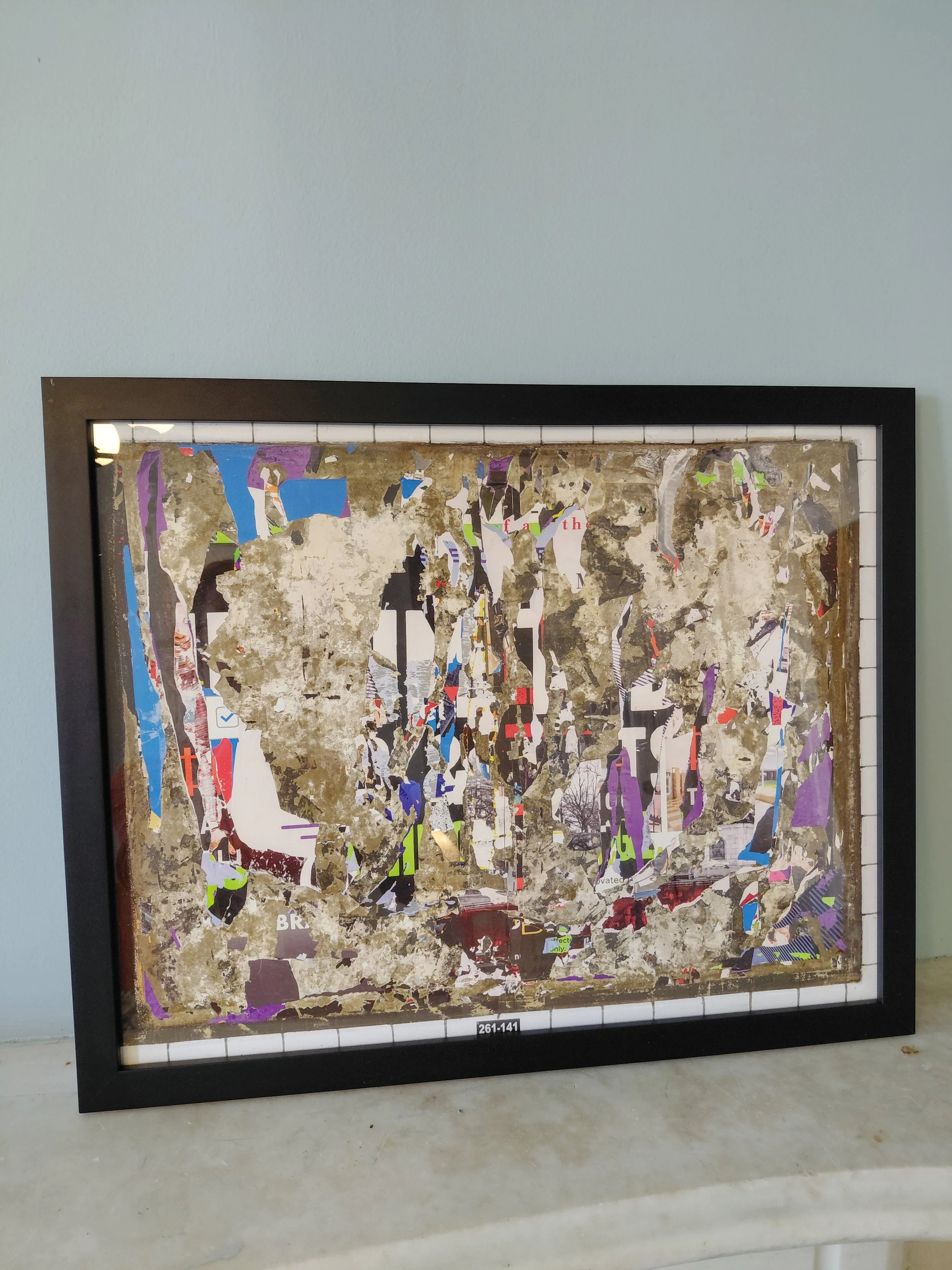 wall cut, 261-141, Forest Hills-71st Ave., IND Queens Blvd. Line, Queens, NY - 22” x 17.5”