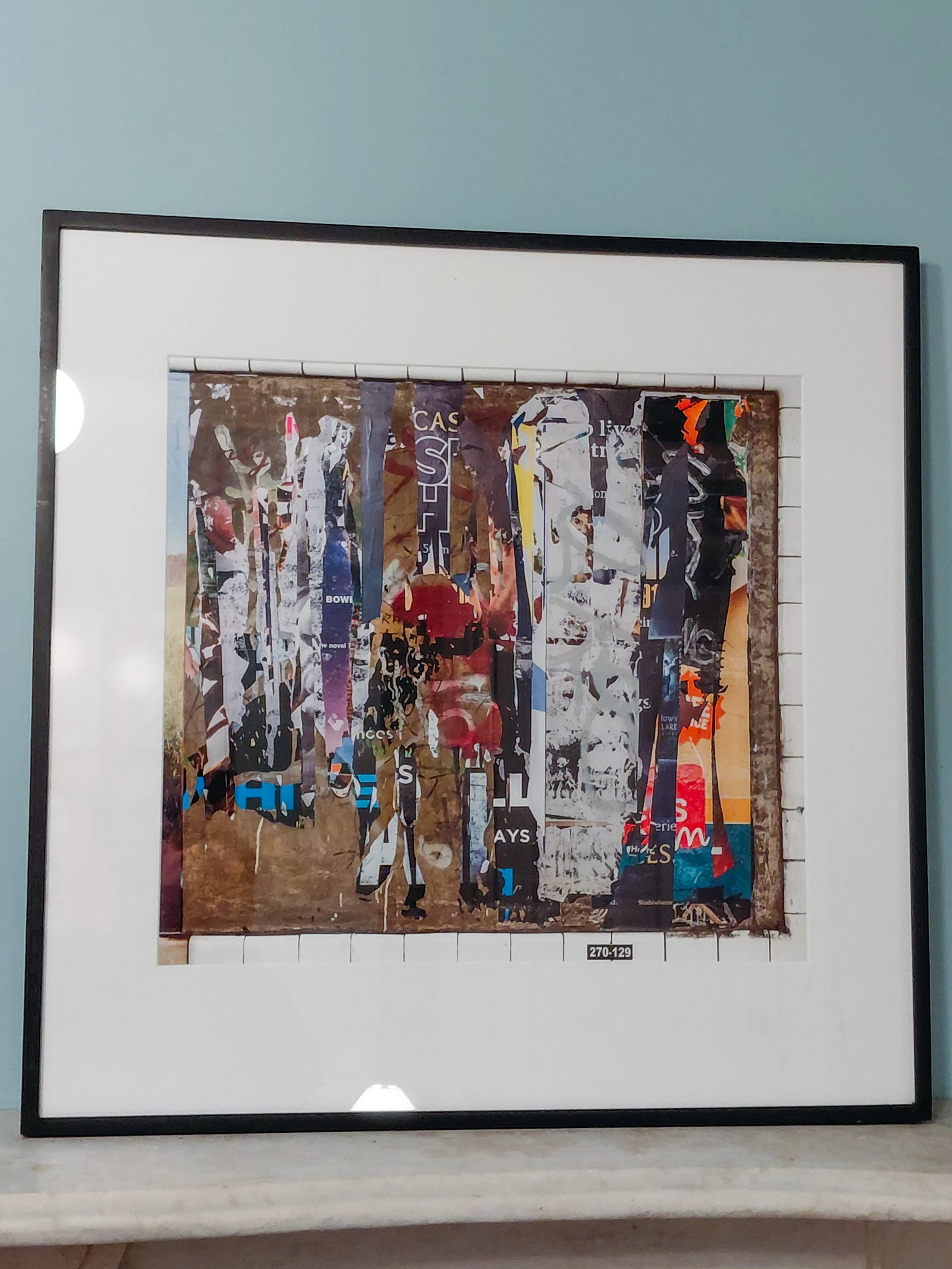 wall cut, 270-129, 46th St., IND Queens Blvd. Line, Queens, NY - 27.5” x 27.5”